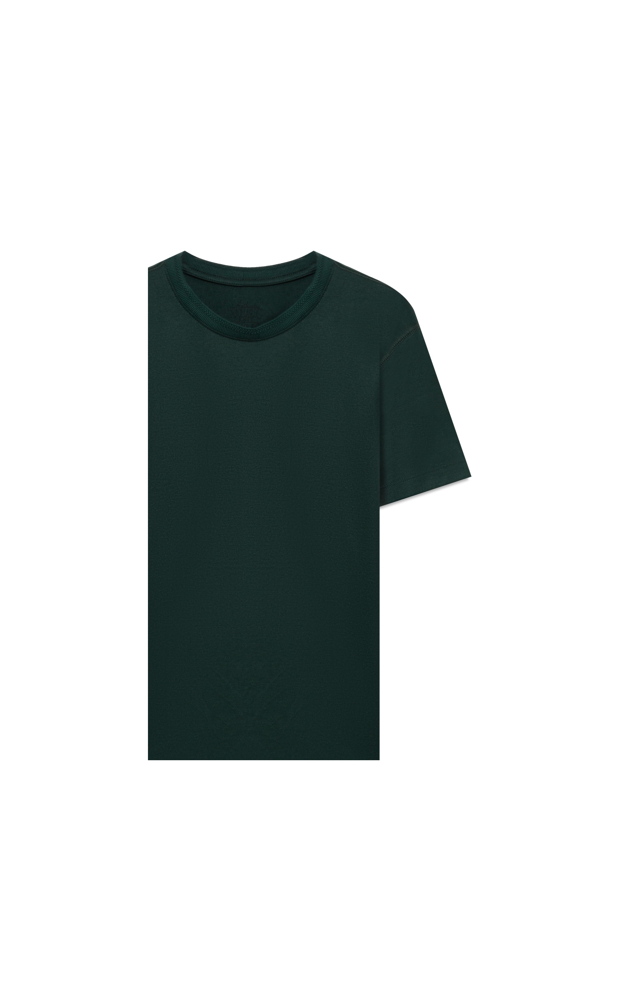 T-Shirt Piquet Lisa Verde Militar