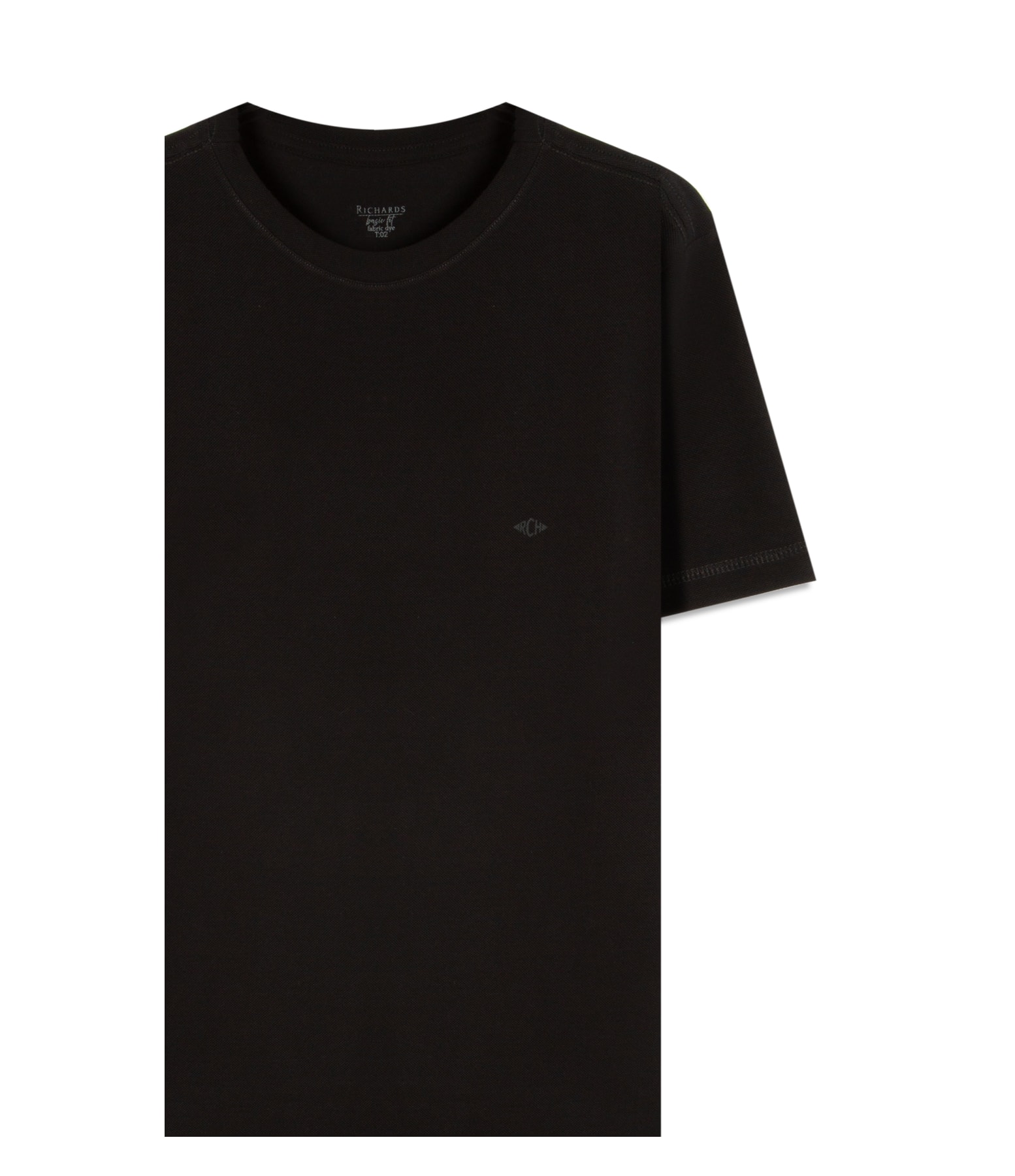 T-Shirt Piquet Pima Scale New Classic Preto