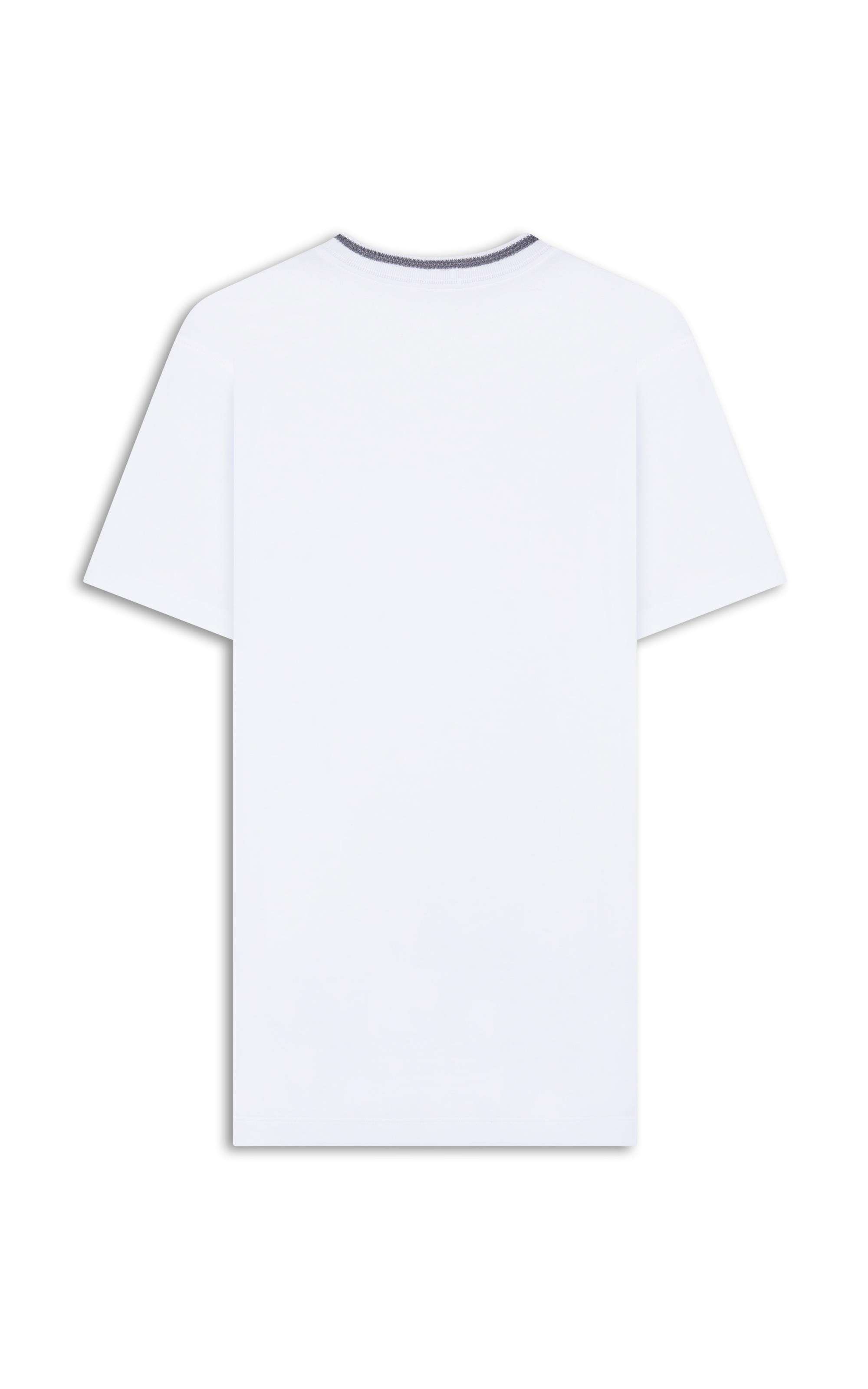 T-Shirt Piquet Polyvisco Gola Friso Bf Branco