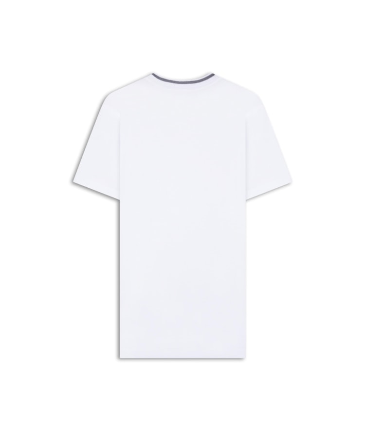 T-Shirt Piquet Polyvisco Gola Friso Bf Branco