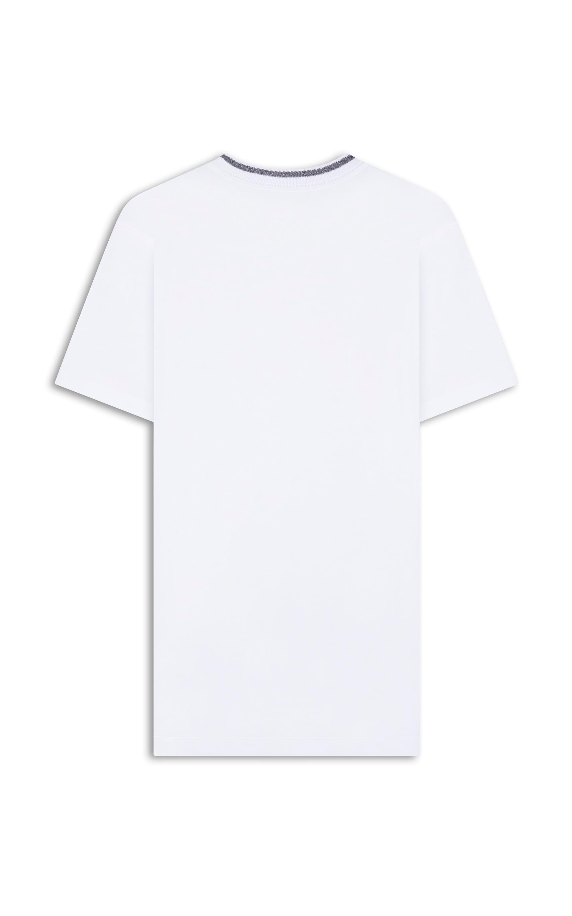 T-Shirt Piquet Polyvisco Gola Friso Bf Branco