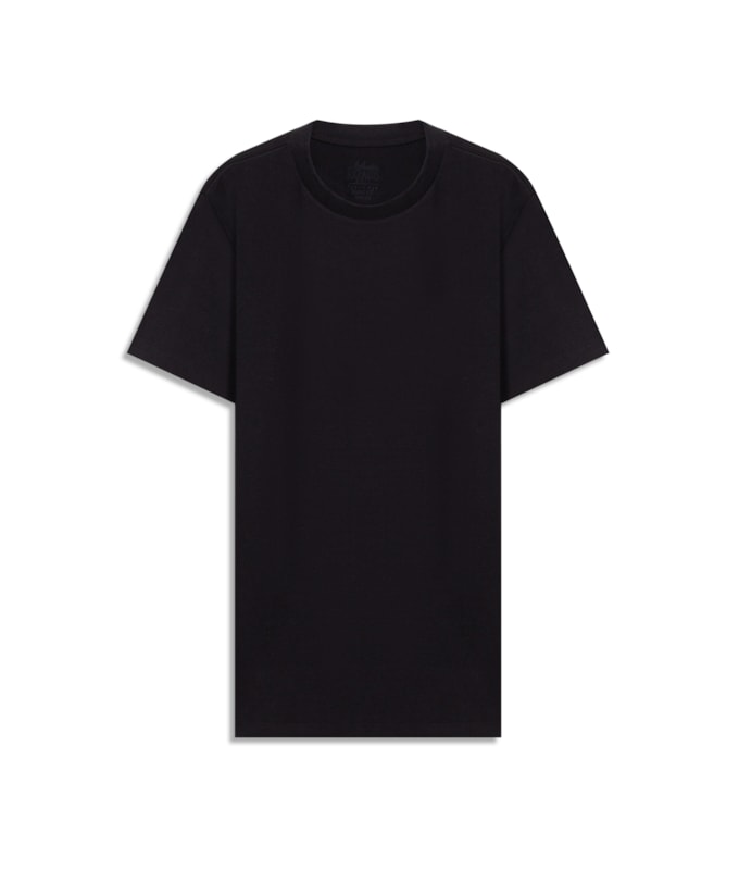 T-Shirt Piquet Polyviscose Friso Mc Preto
