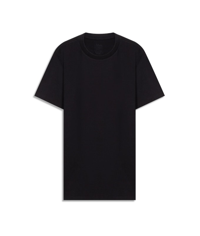 T-Shirt Piquet Polyviscose Friso Mc Preto