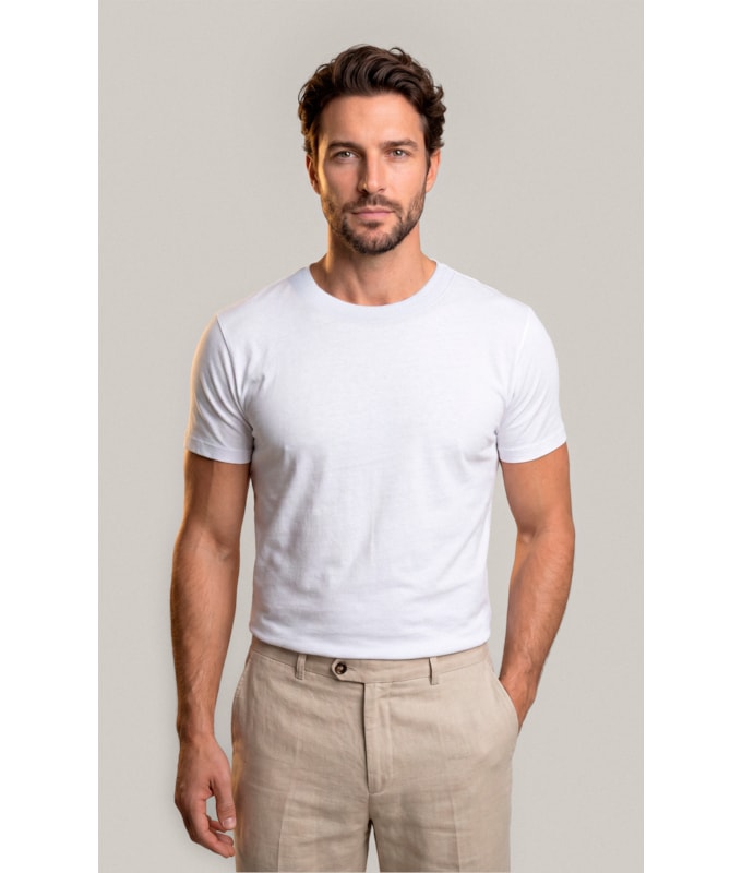 T-Shirt Piquet Polyviscose Lisa Mc Branco