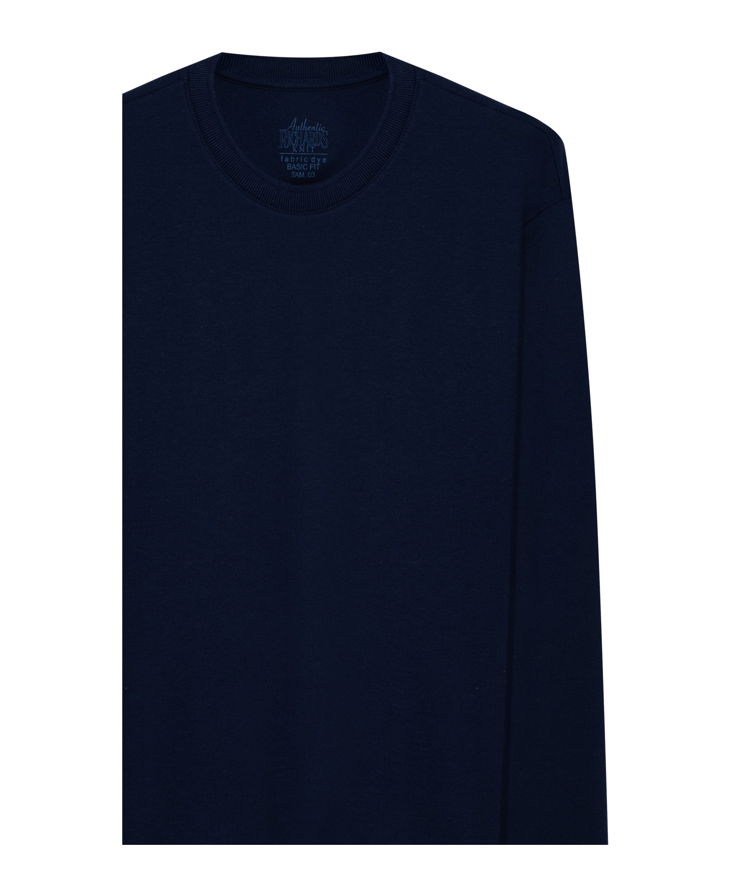 T-Shirt Piquet Polyviscose Ml Dark Navy