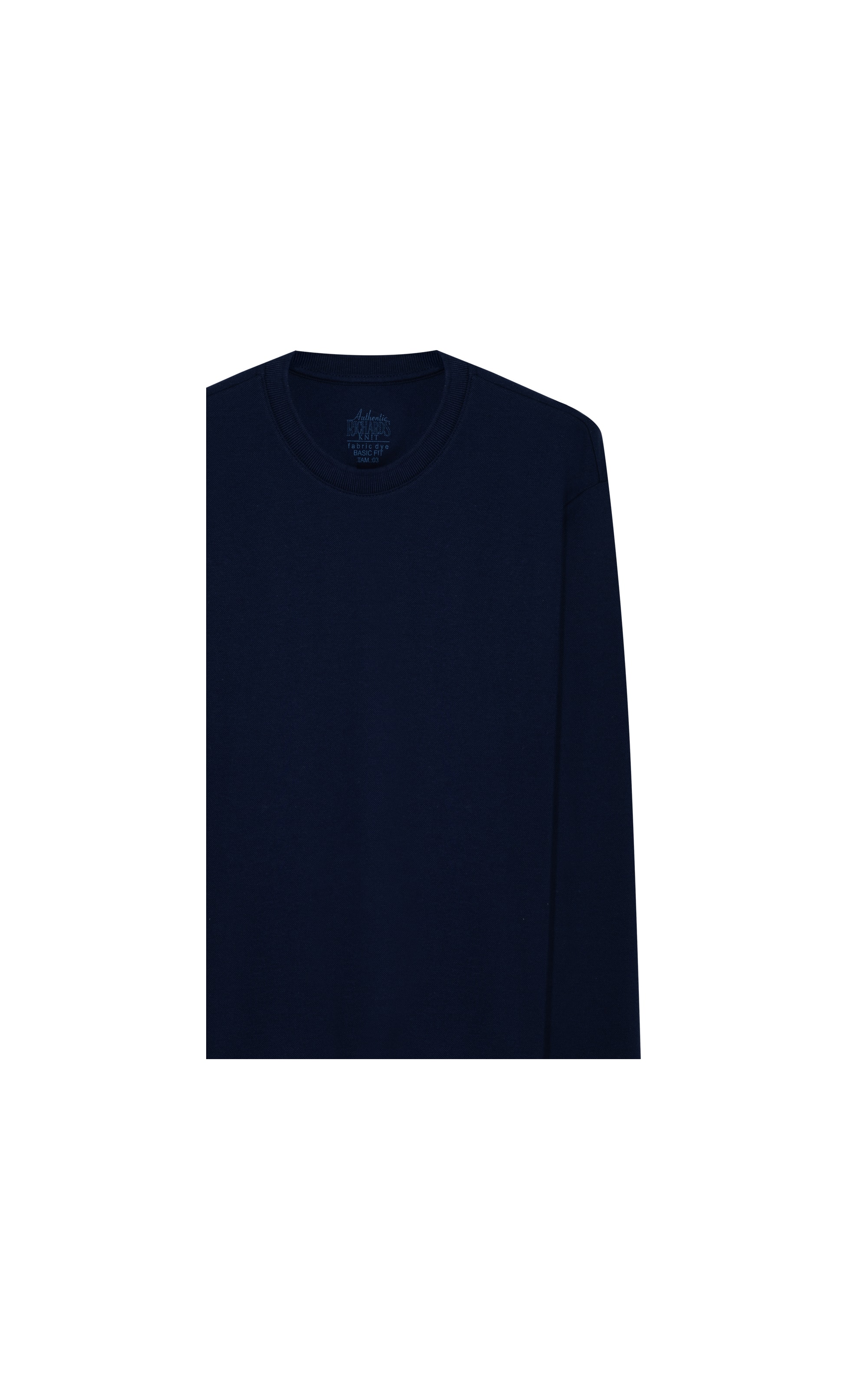 T-Shirt Piquet Polyviscose Ml Dark Navy