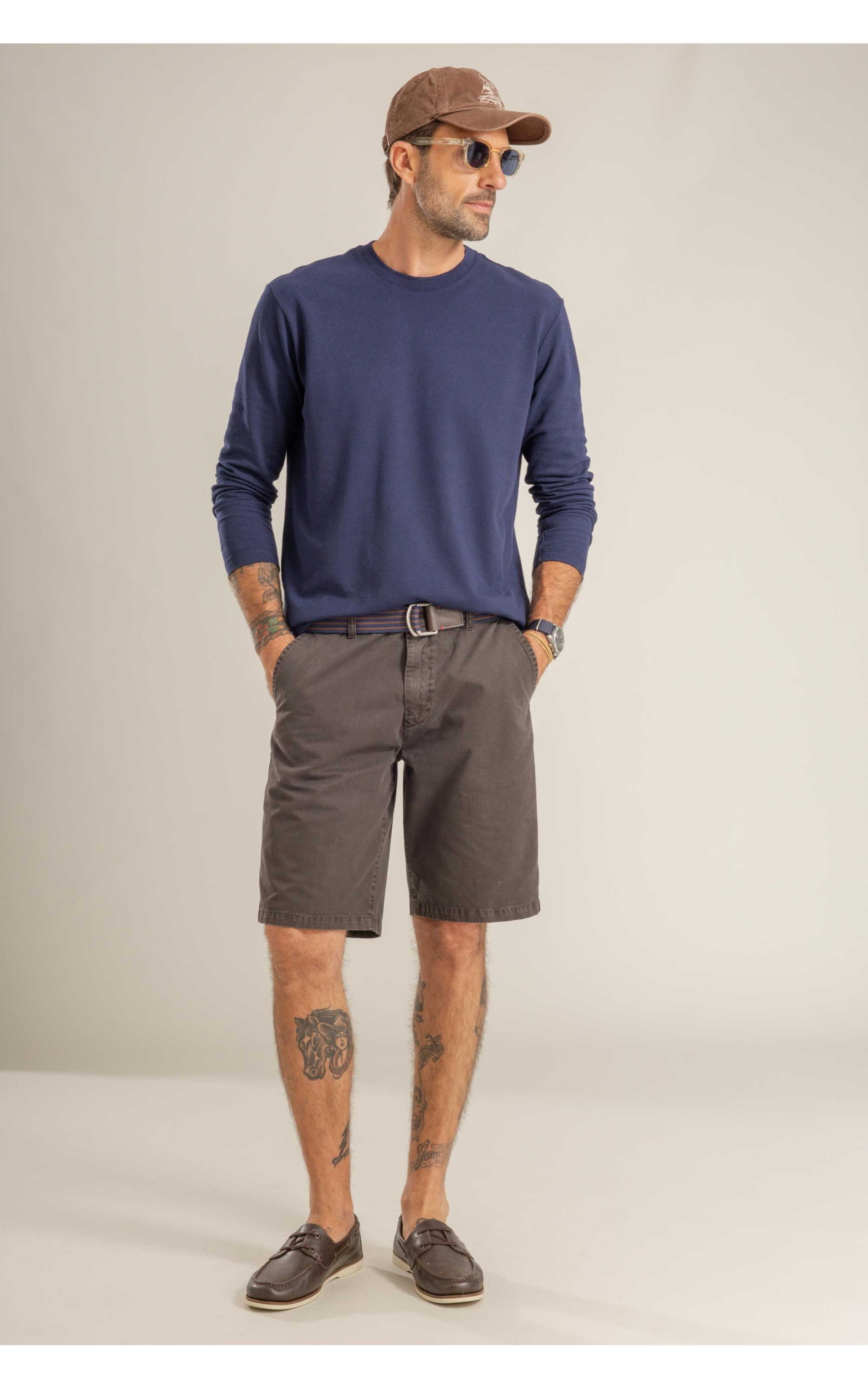 T-Shirt Piquet Polyviscose Ml Dark Navy