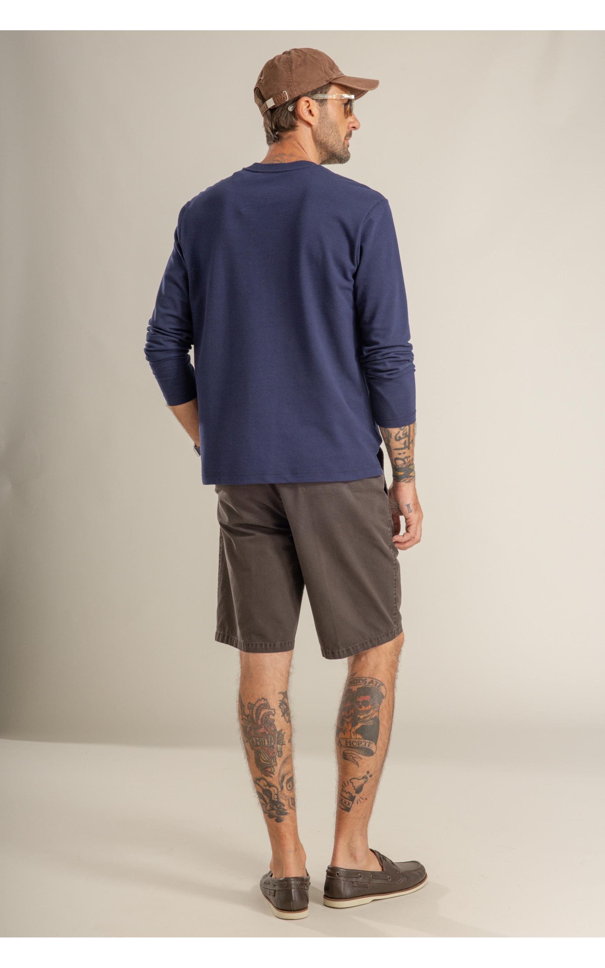 T-Shirt Piquet Polyviscose Ml Dark Navy