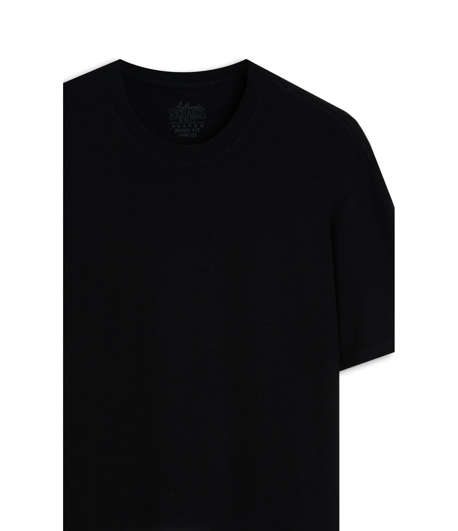 T-Shirt Piquet Reims Mc Bf Preto
