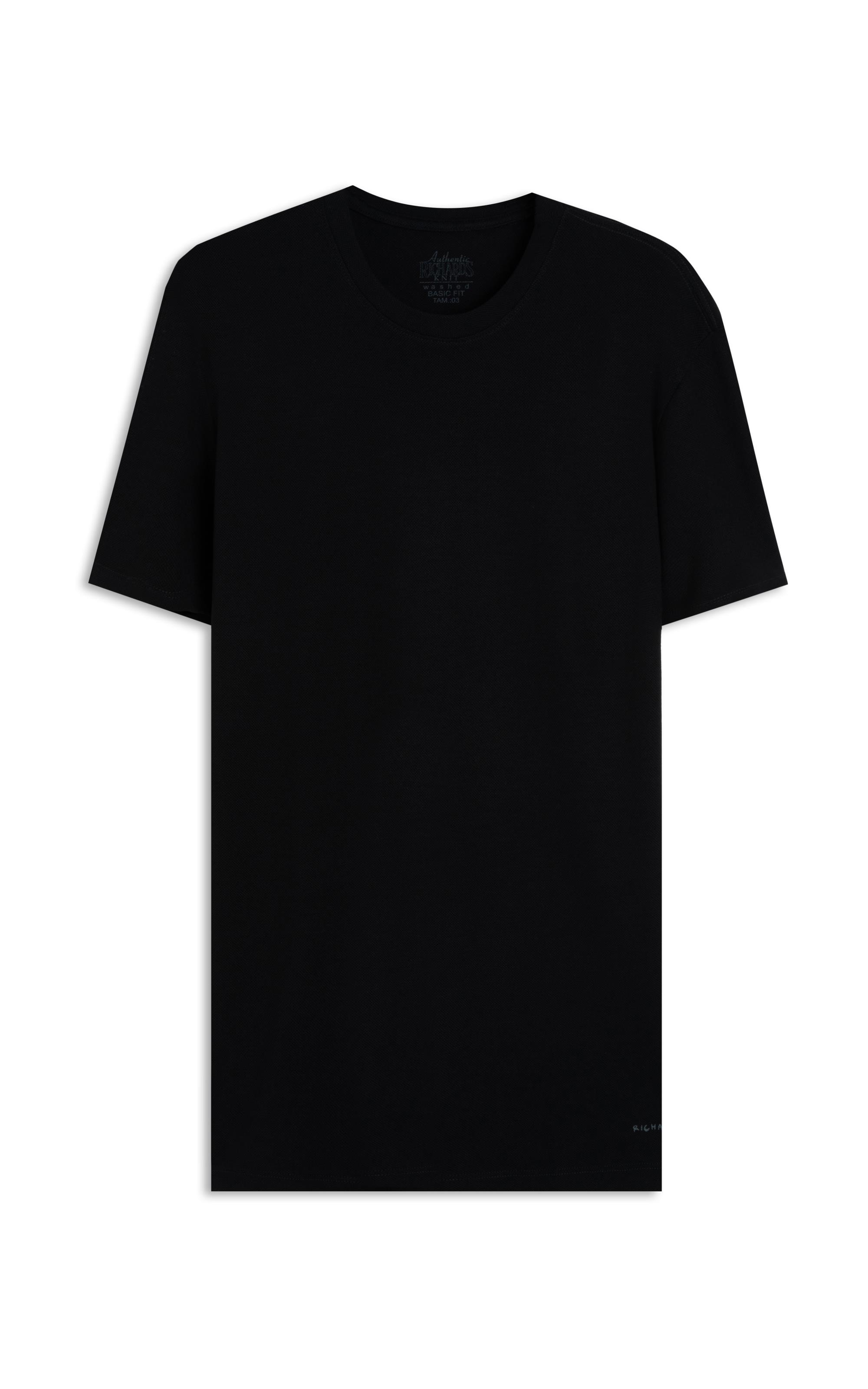 T-Shirt Piquet Reims Mc Bf Preto