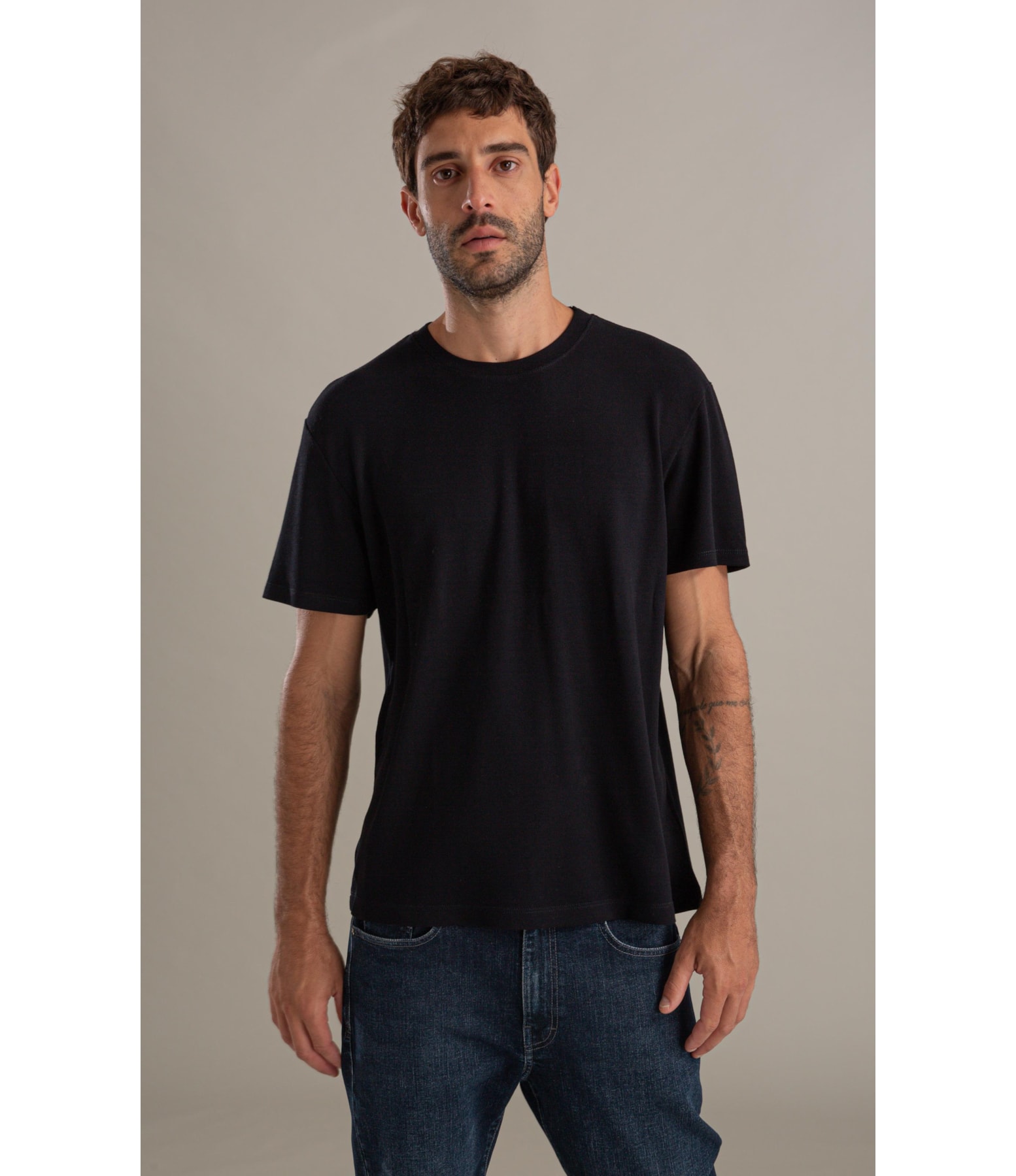 T-Shirt Piquet Reims Mc Bf Preto