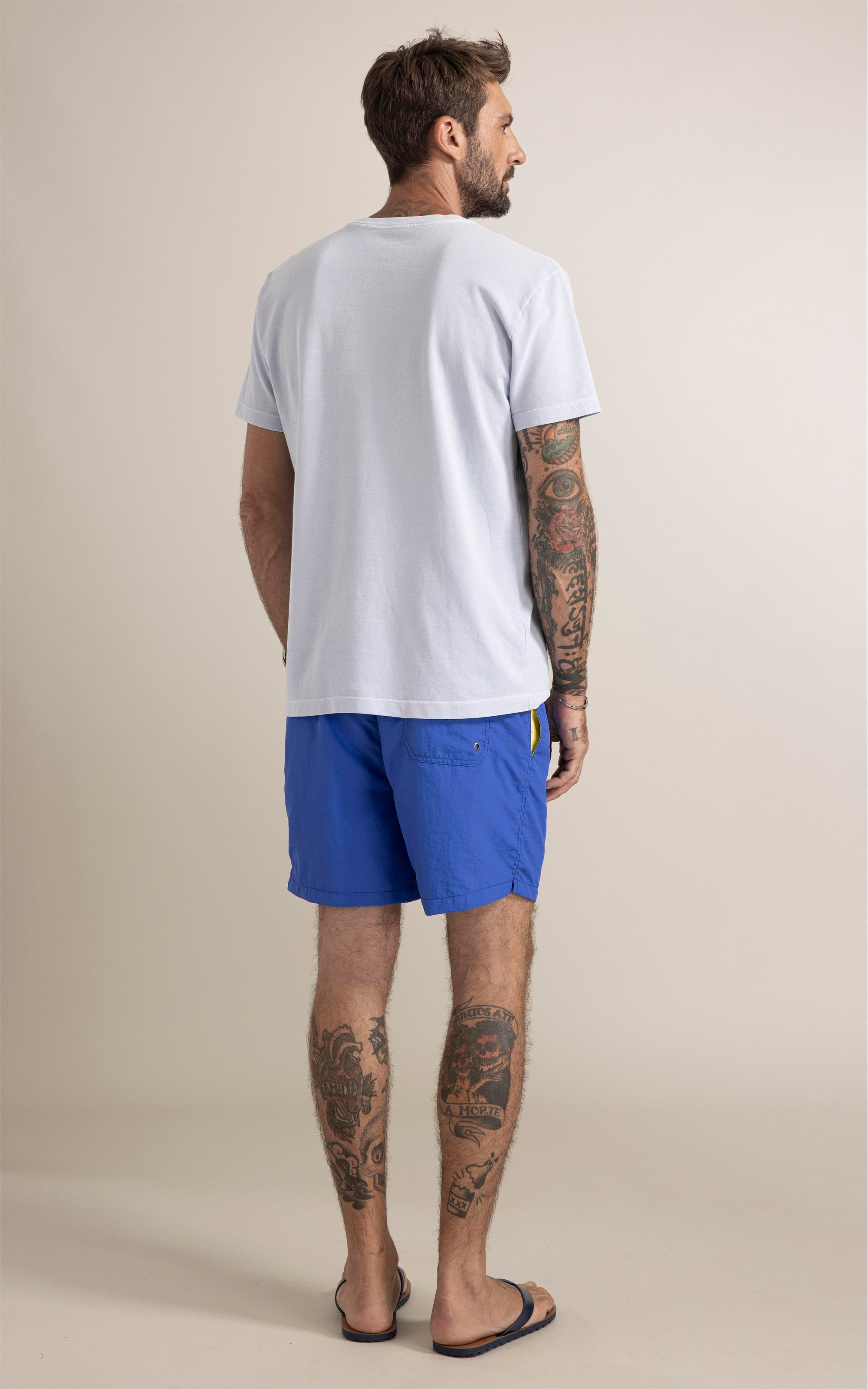 T-Shirt Piquet Washed Azul Claro