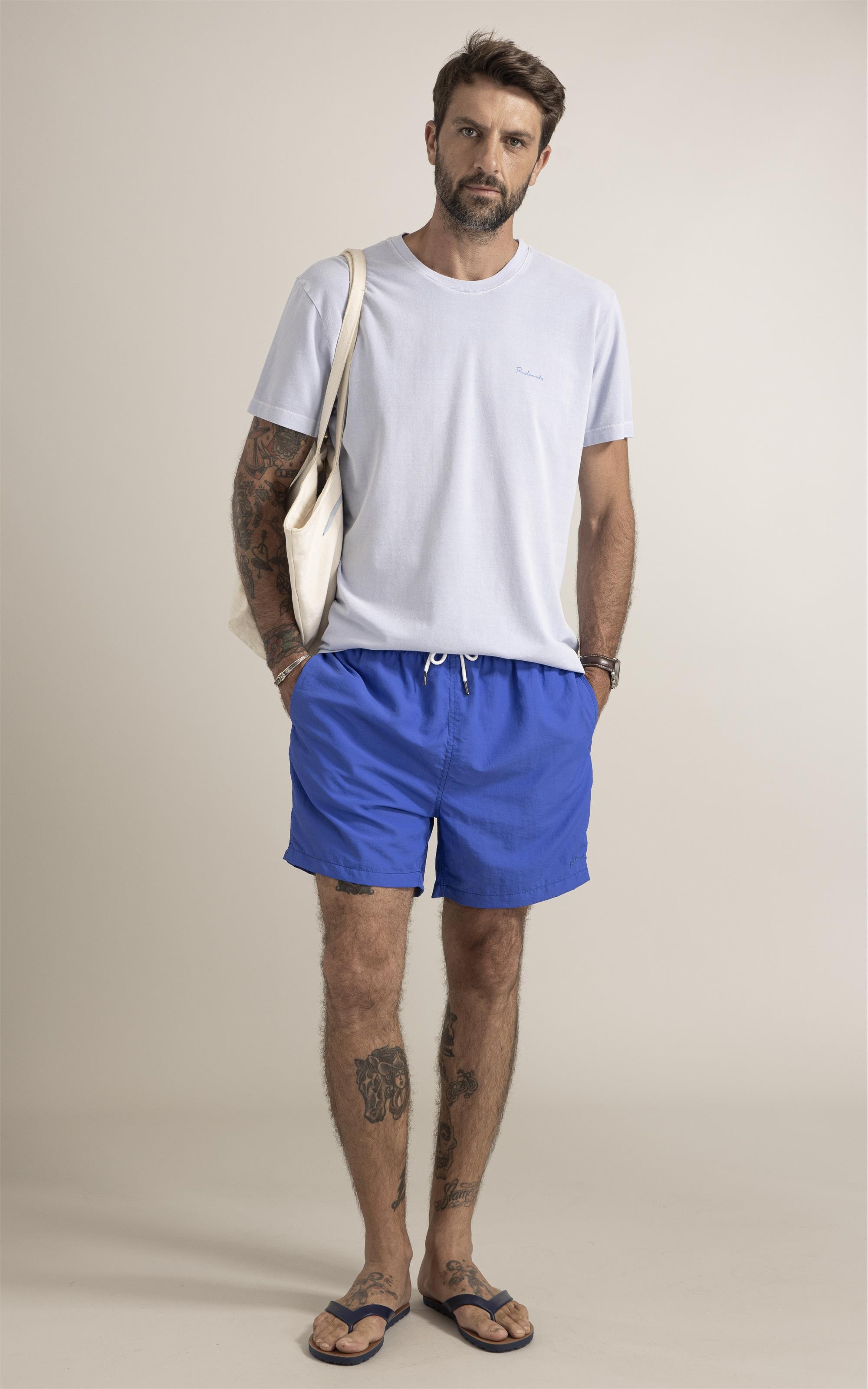 T-Shirt Piquet Washed Azul Claro