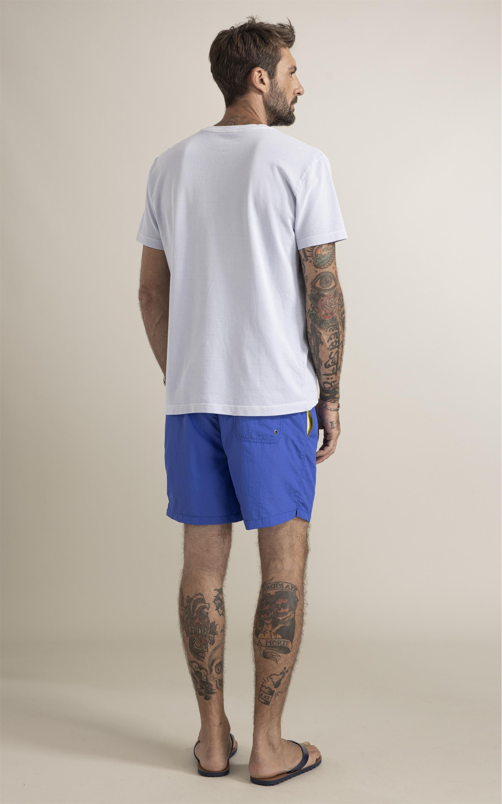 T-Shirt Piquet Washed Azul Claro