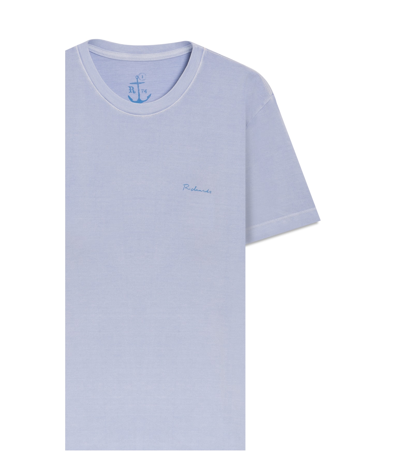 T-Shirt Piquet Washed Azul Claro