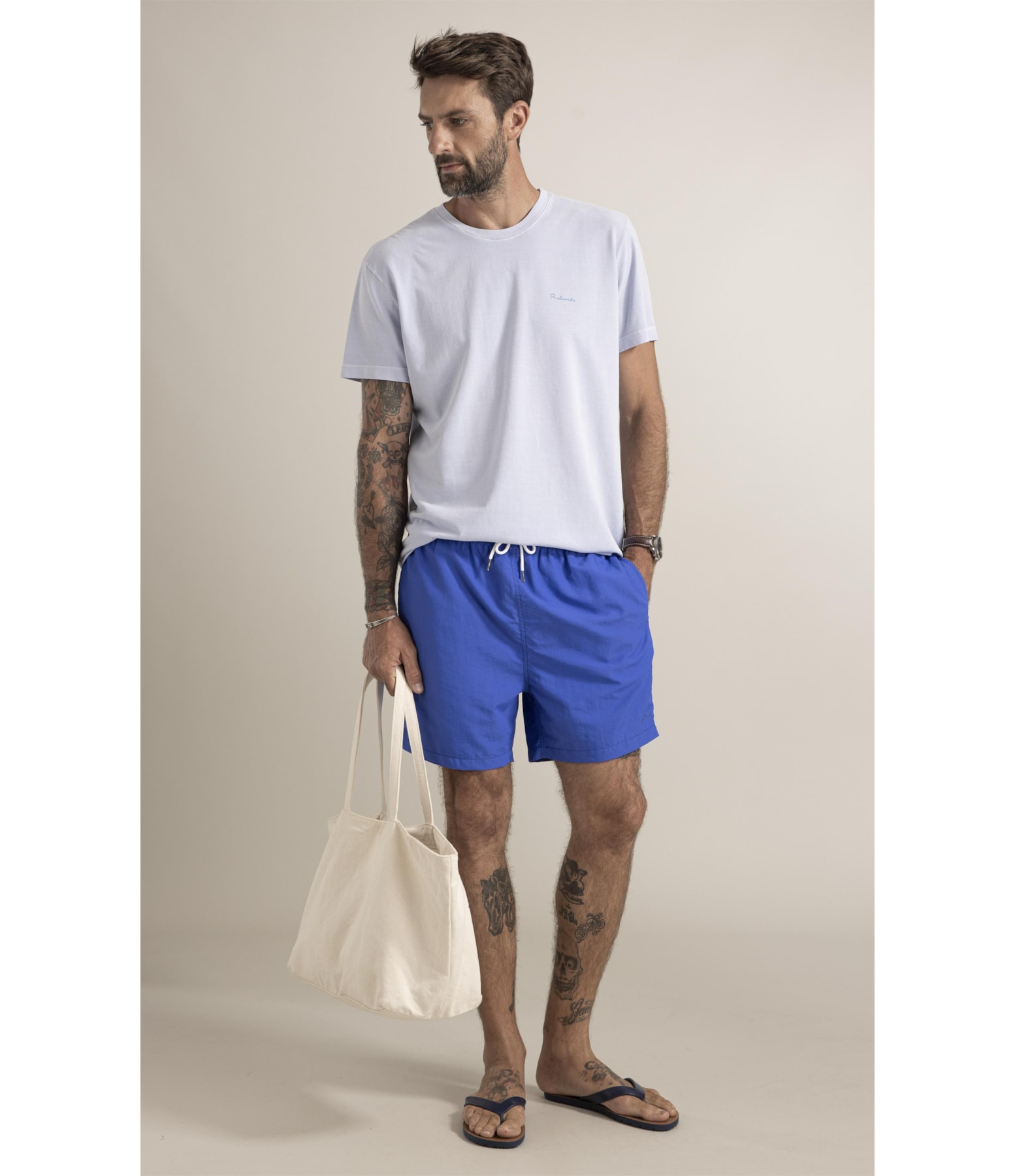T-Shirt Piquet Washed Azul Claro