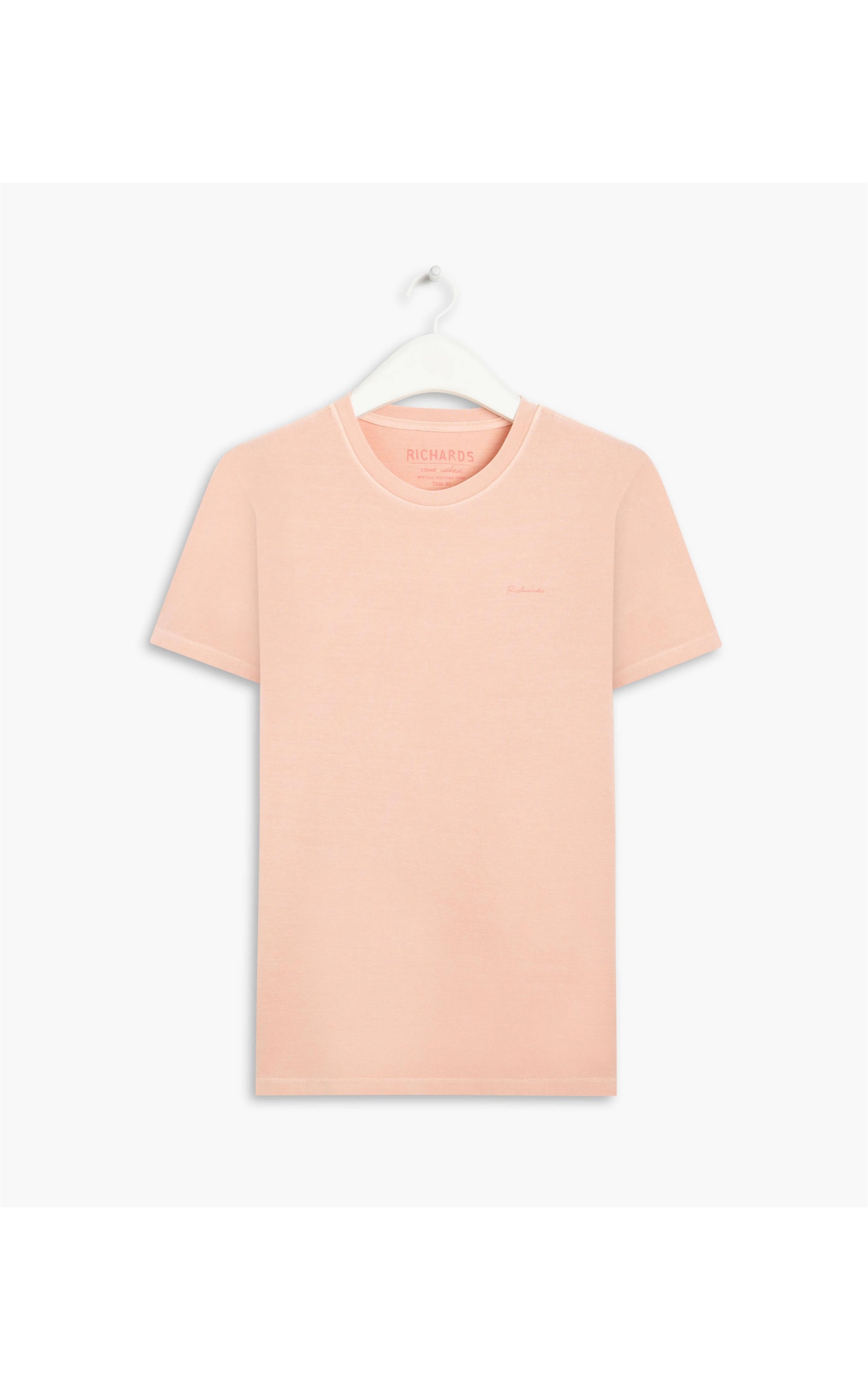 T-Shirt Piquet Washed Bold Salmao