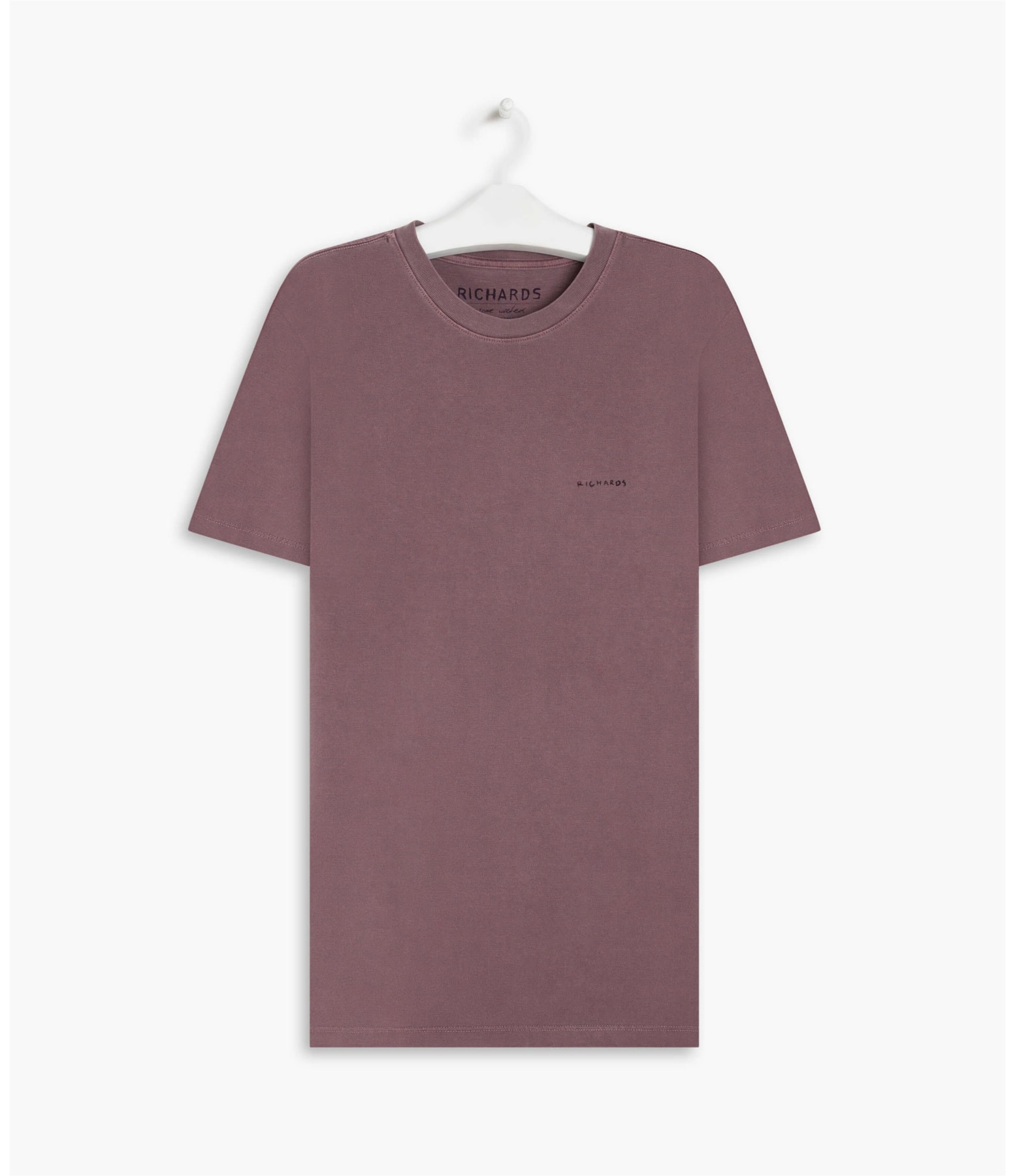 T-Shirt Piquet Washed Bordeaux