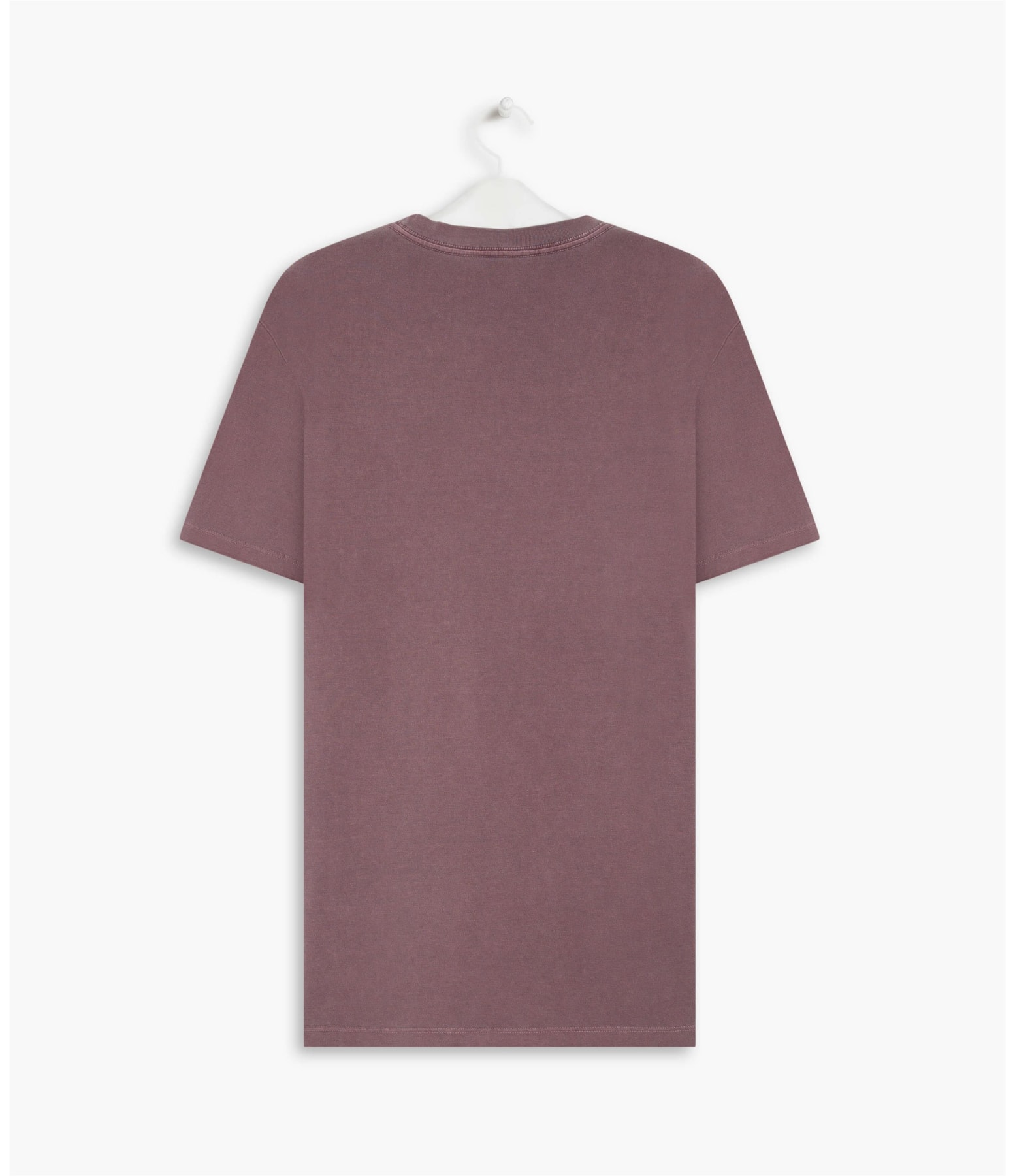 T-Shirt Piquet Washed Bordeaux