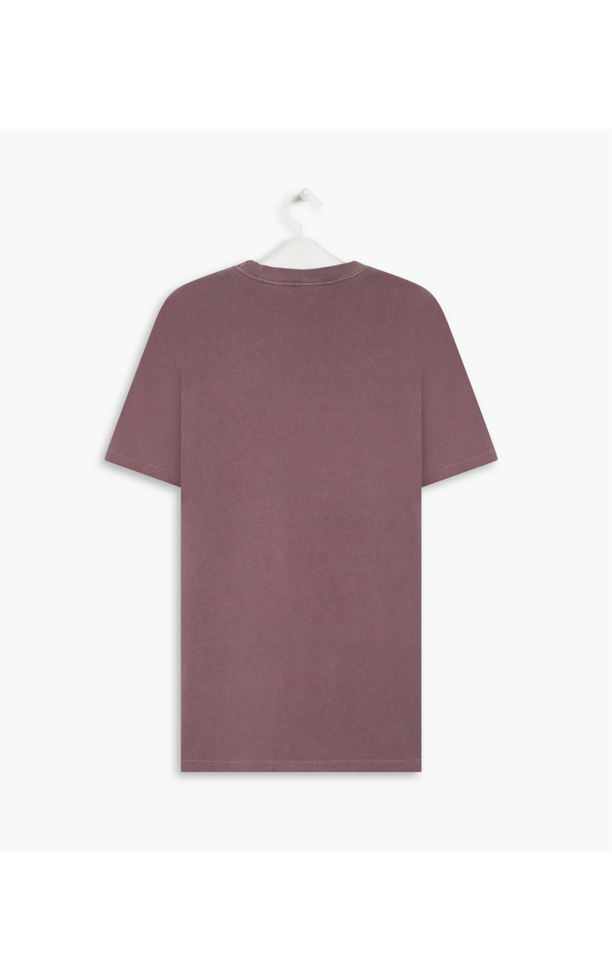 T-Shirt Piquet Washed Bordeaux