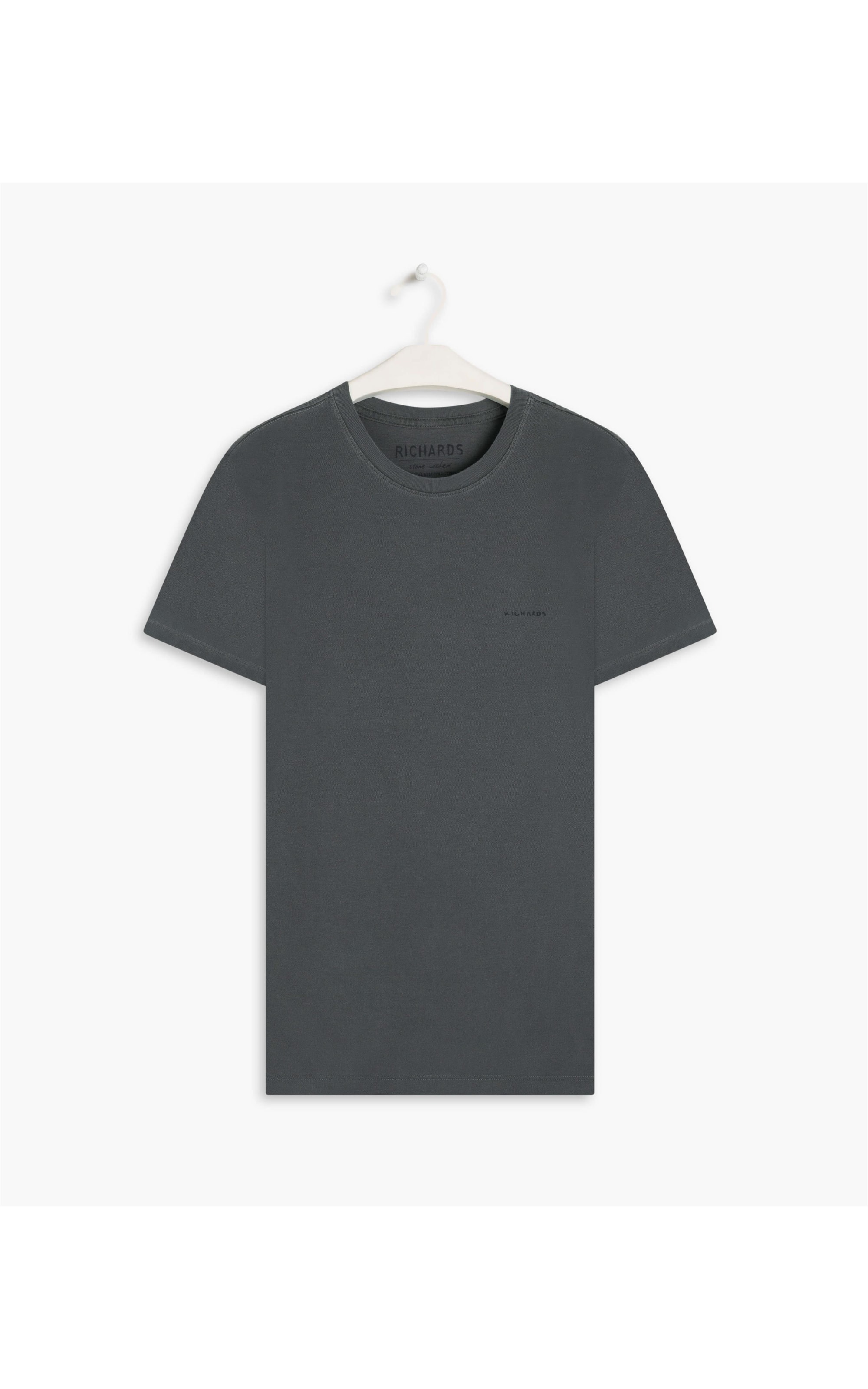 T-Shirt Piquet Washed Dark Navy