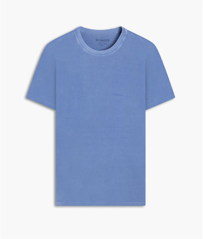 T-Shirt Piquet Washed Mc Azul Bic