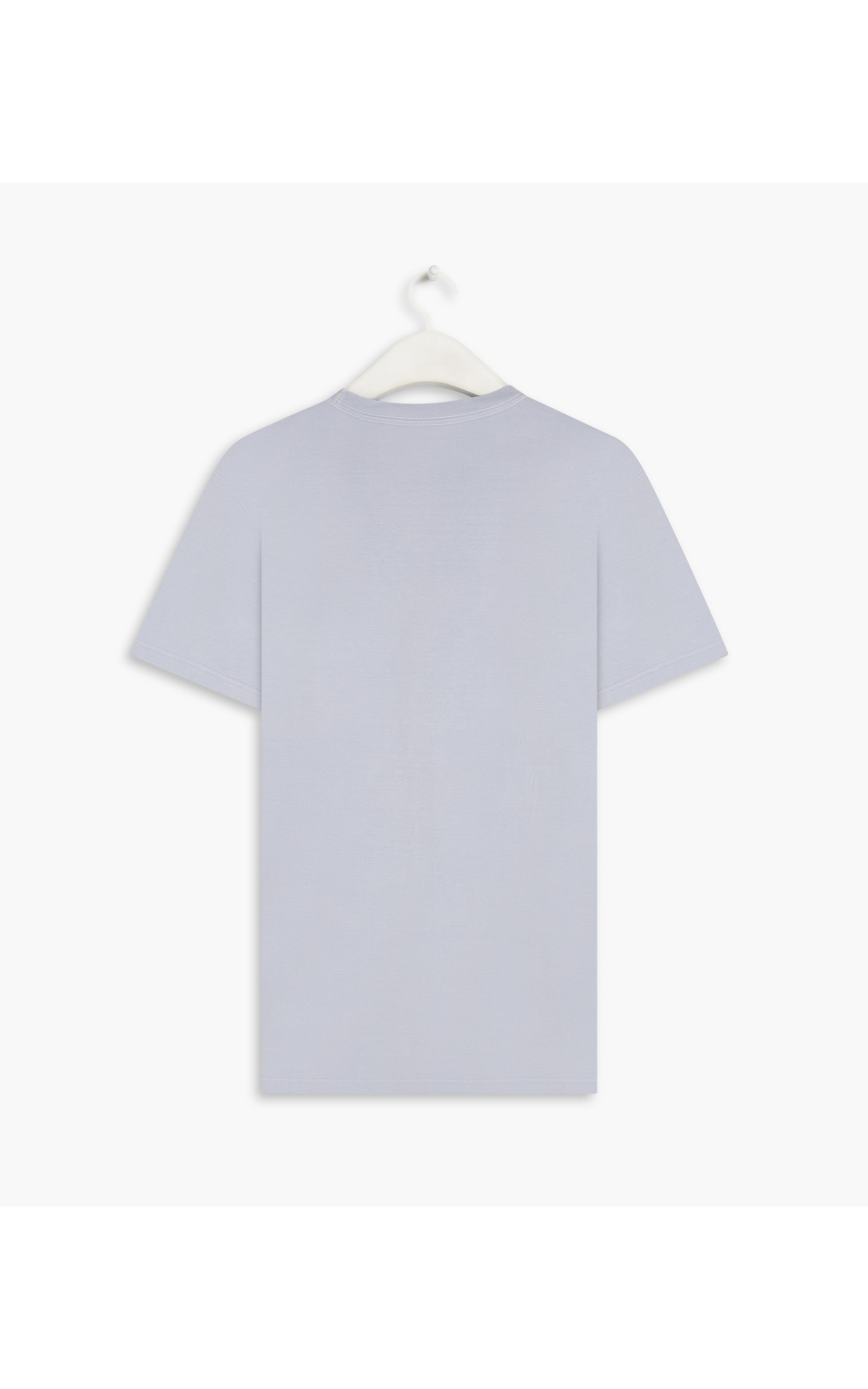 T-Shirt Piquet Washed Mc Azul Claro