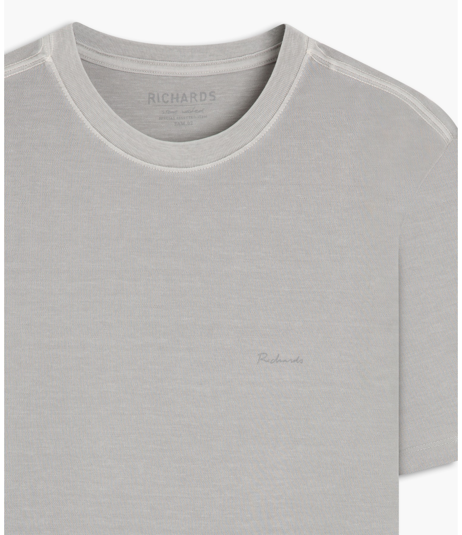 T-Shirt Piquet Washed Mc Prata