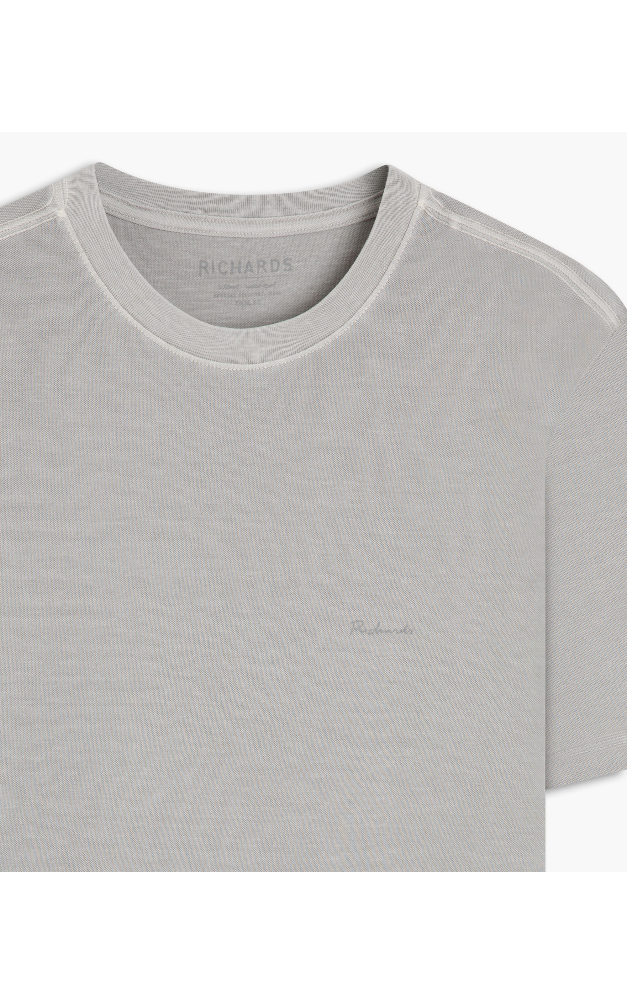 T-Shirt Piquet Washed Mc Prata