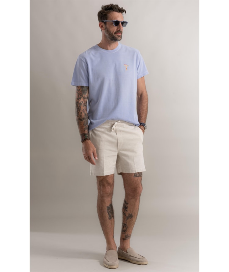 T-Shirt Piquet Washed Surfista Azul Claro