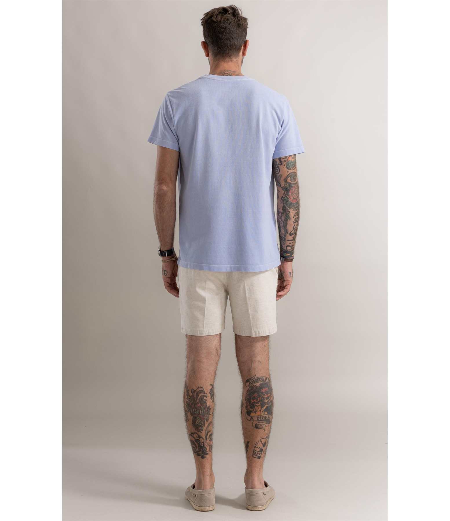 T-Shirt Piquet Washed Surfista Azul Claro