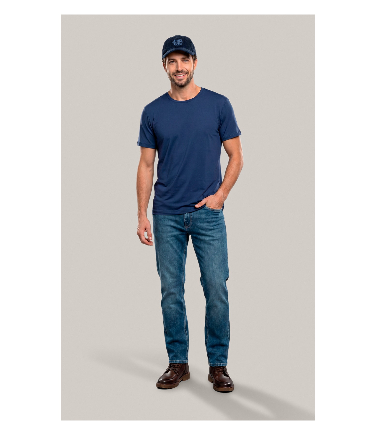 T-Shirt Poliamida Issey Mc Bf Marinho
