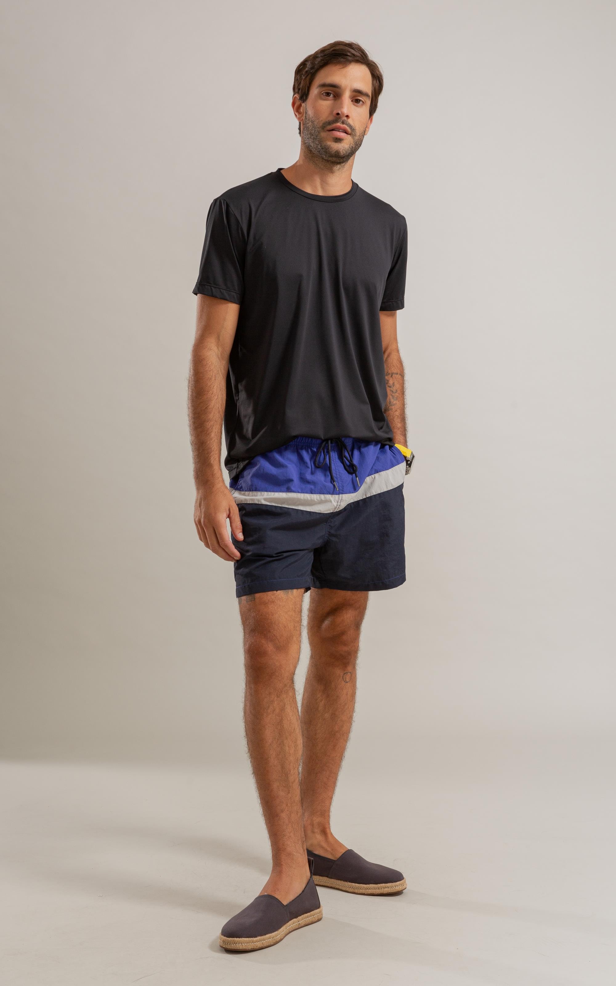 T-Shirt Poliamida Issey Mc Bf Preto
