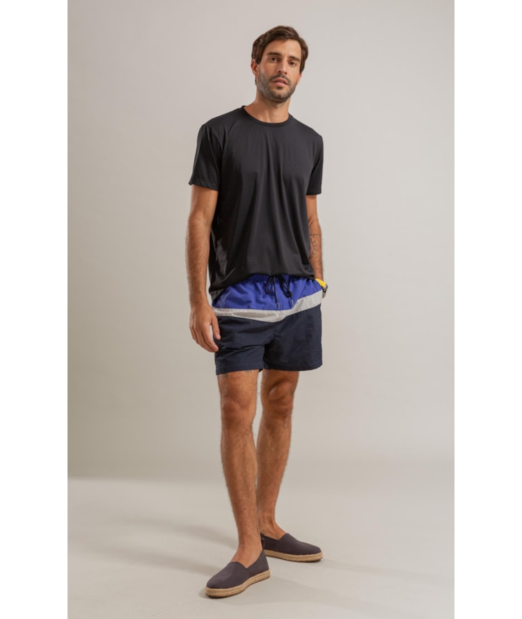 T-Shirt Poliamida Issey Mc Bf Preto