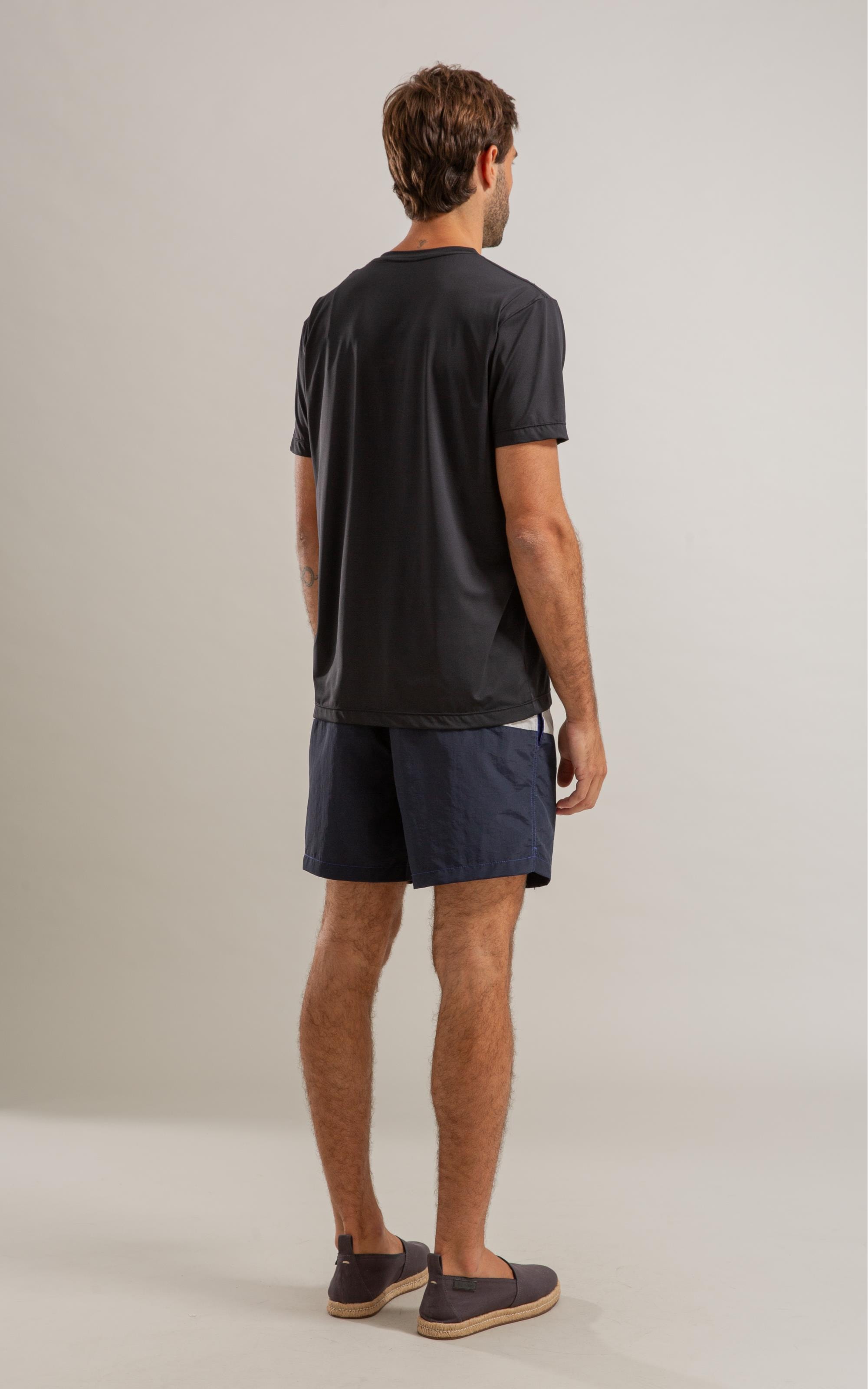 T-Shirt Poliamida Issey Mc Bf Preto