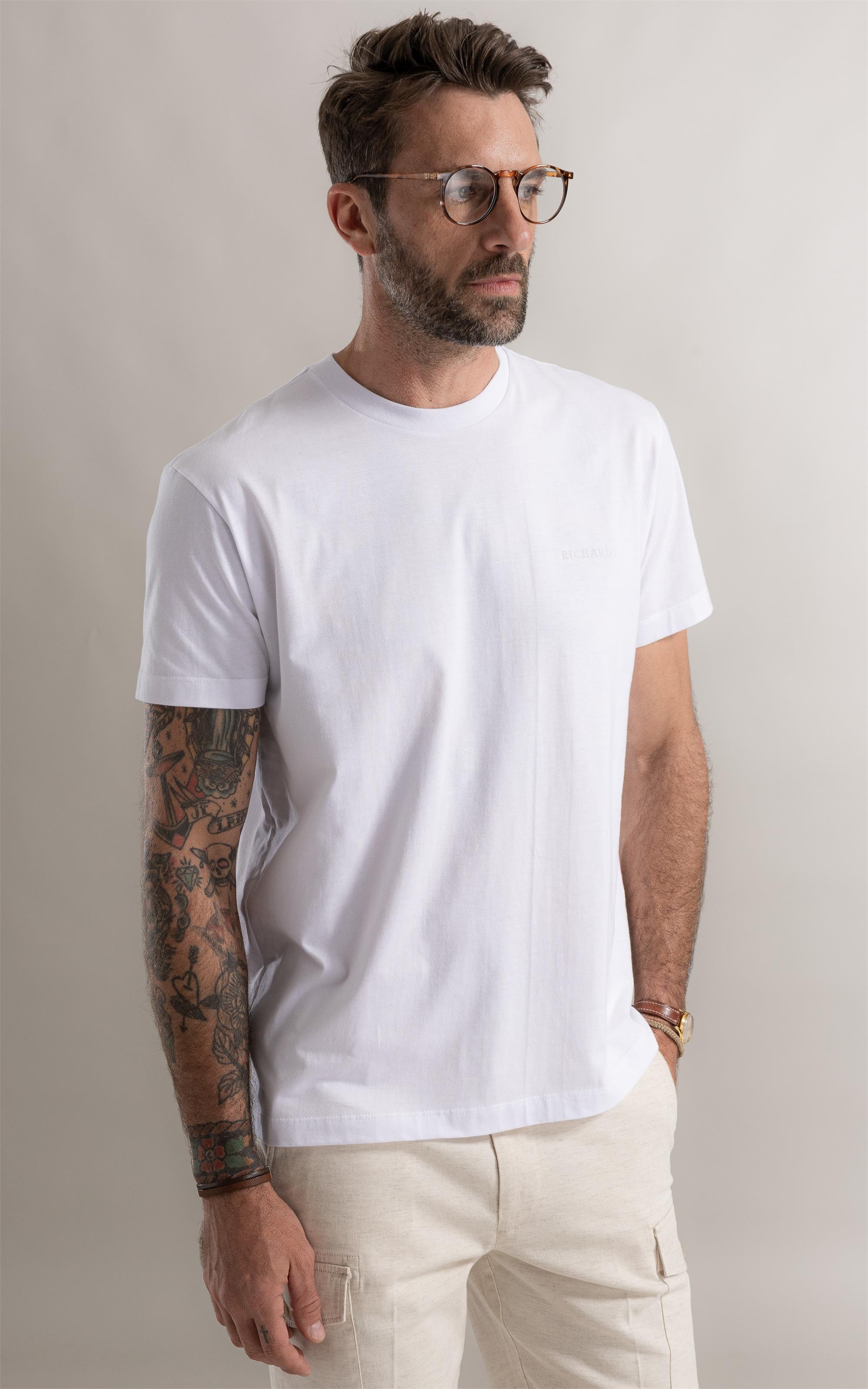 T-Shirt Postais Colagem Branco