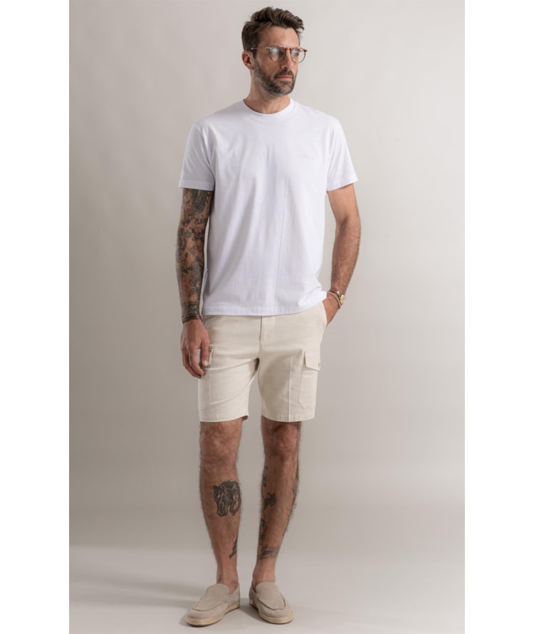 T-Shirt Postais Colagem Branco