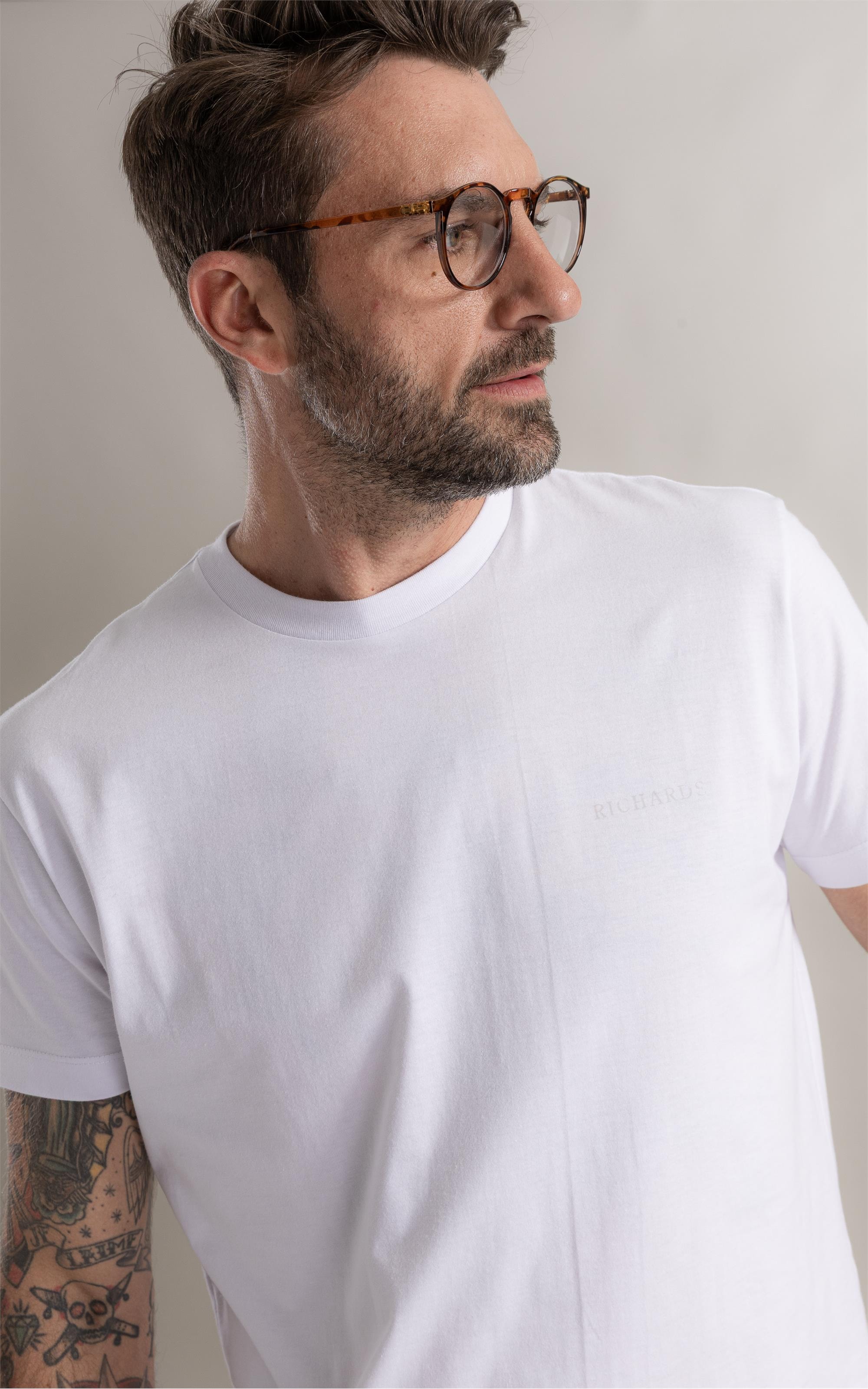 T-Shirt Postais Colagem Branco