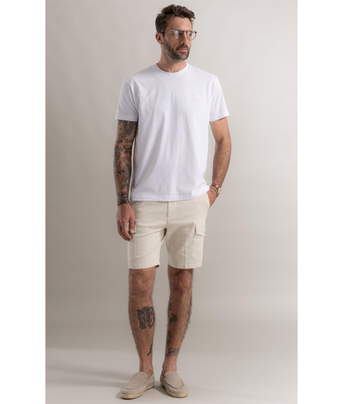 T-Shirt Postais Colagem Branco