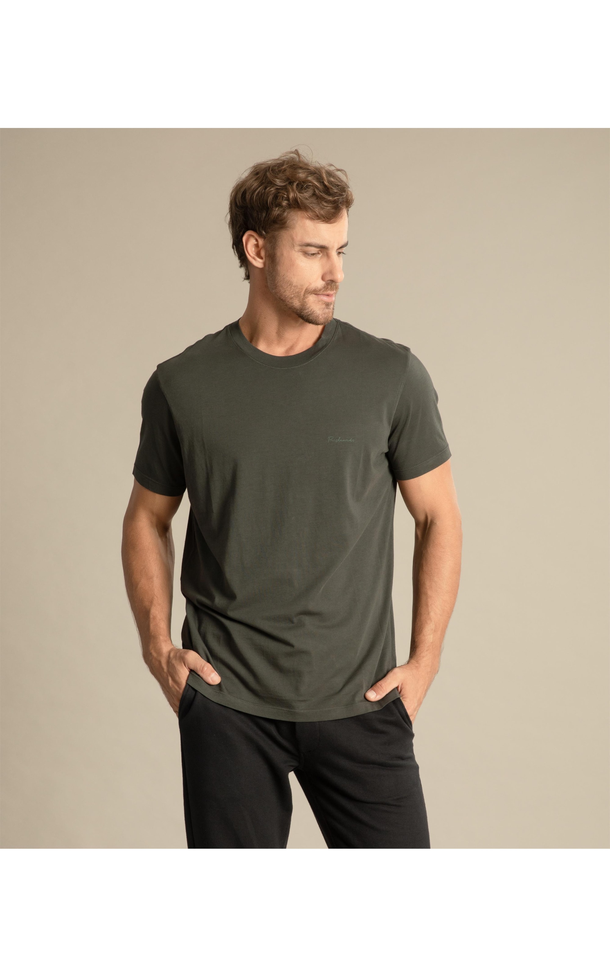 T-Shirt Premium Pima Mc Verde Militar