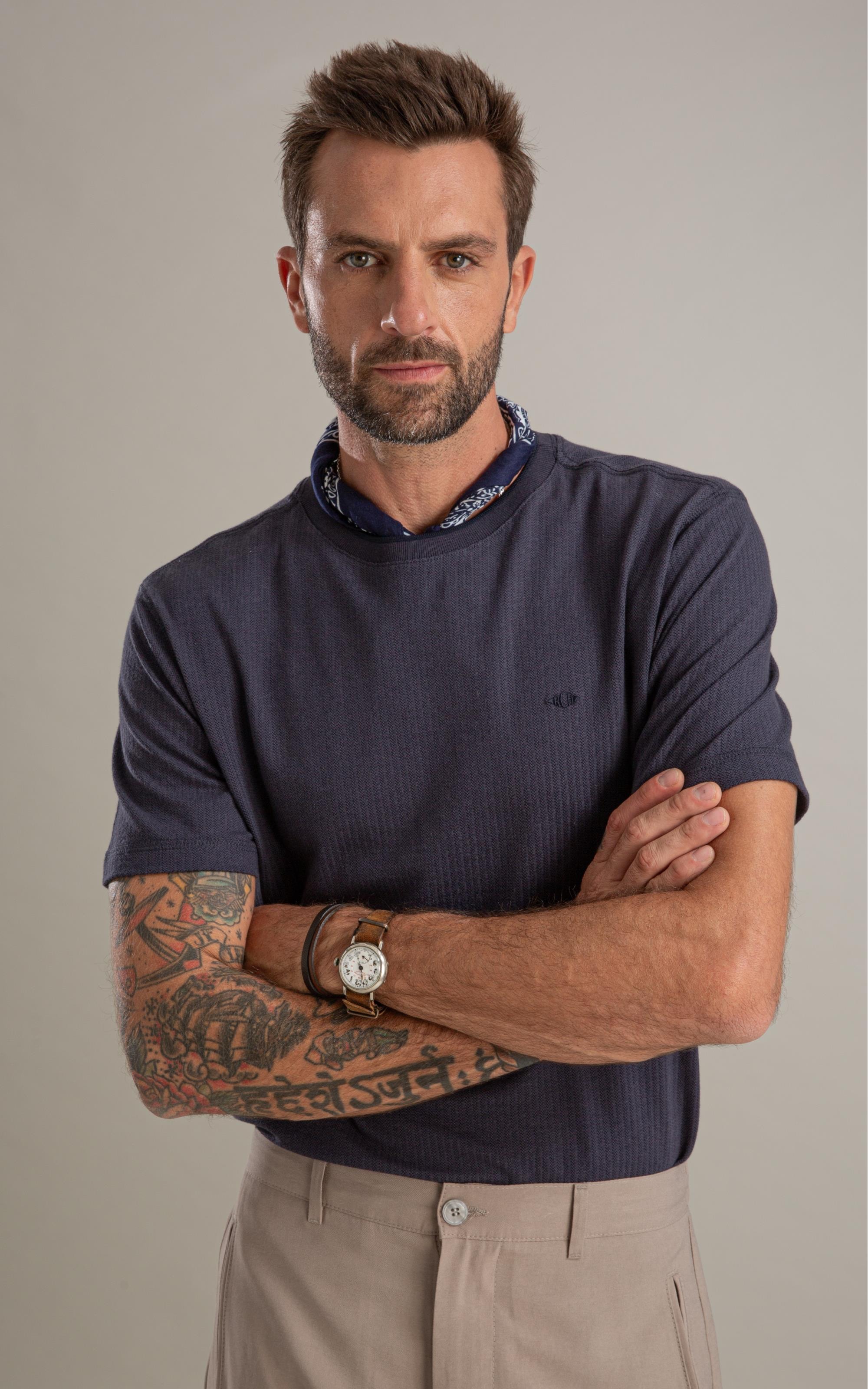 T-Shirt Raio de Sol Mc Bf Marinho