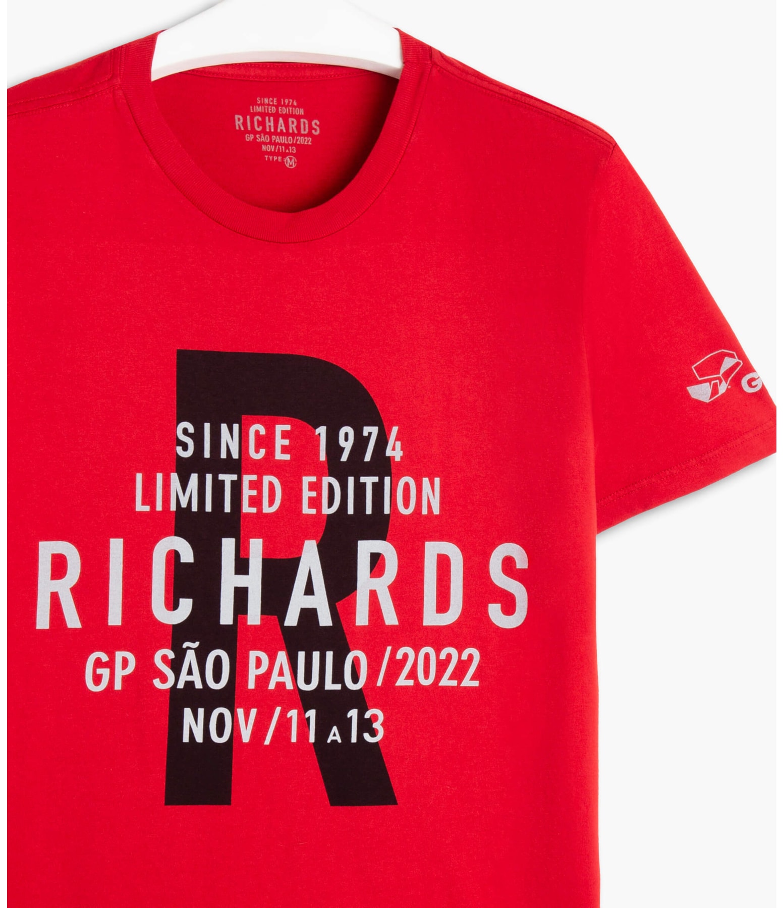 T-Shirt Rch Gp Vermelho