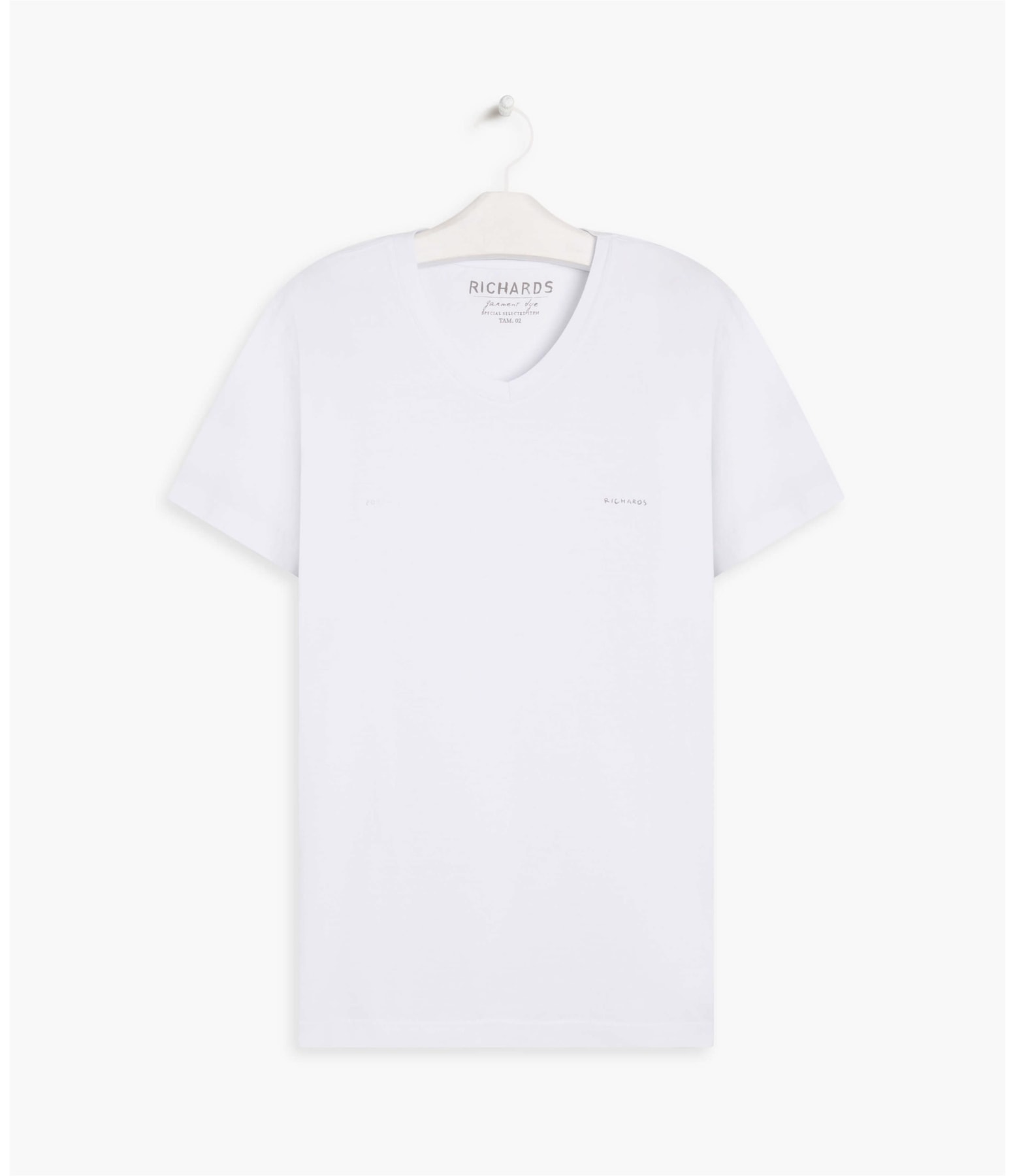T-Shirt Richards Decote v Mc Branco