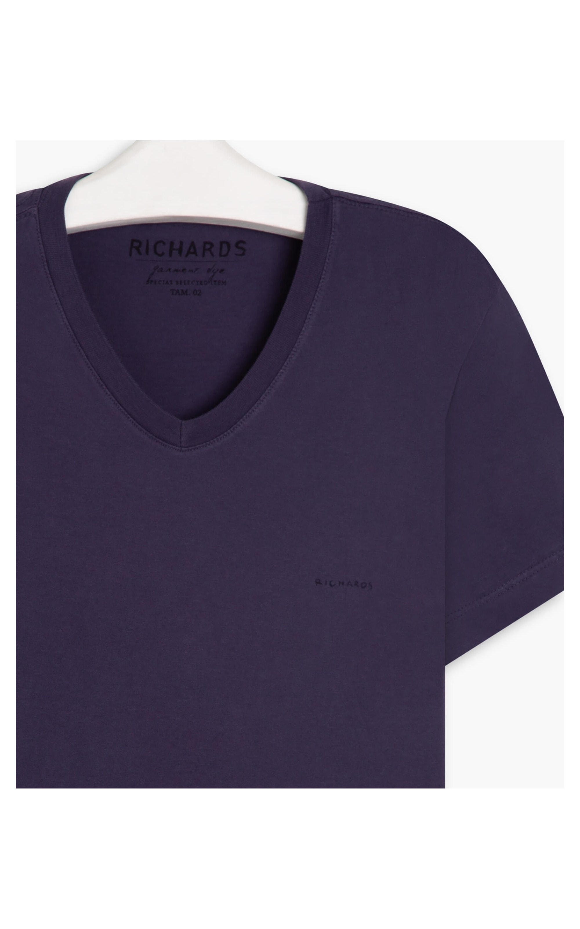 T-Shirt Richards Decote v Mc Old Purple