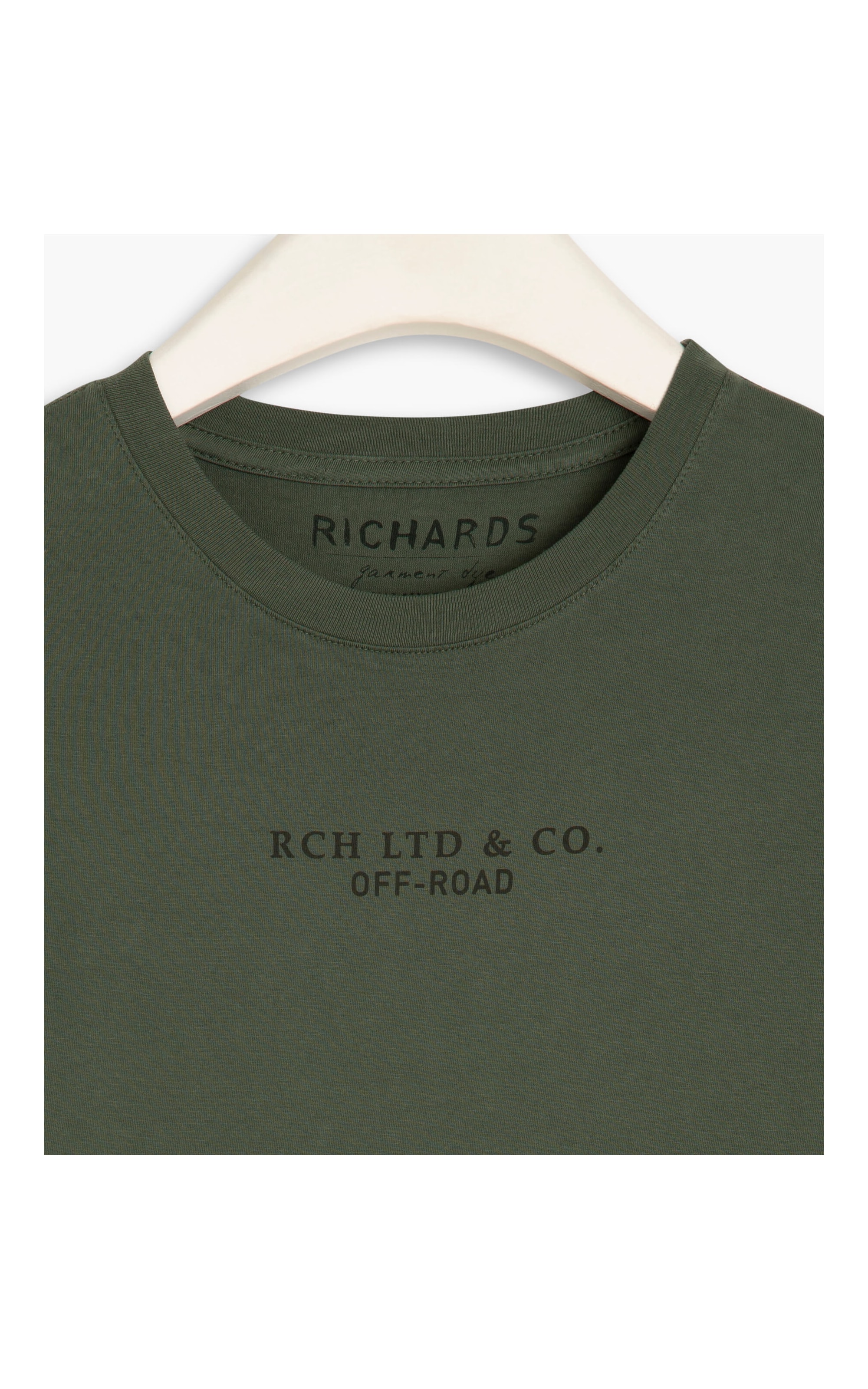T-Shirt Richards Off Road Mc Verde Army