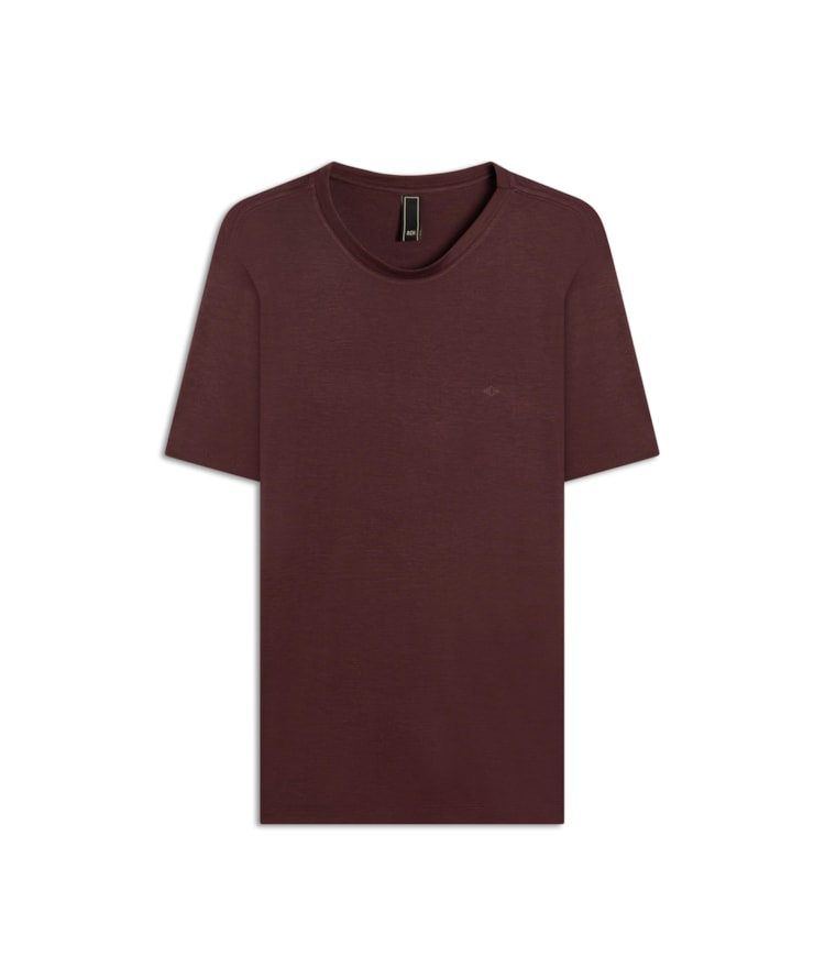 T-Shirt Rocket Modal Mc Basic Fit Bordeaux