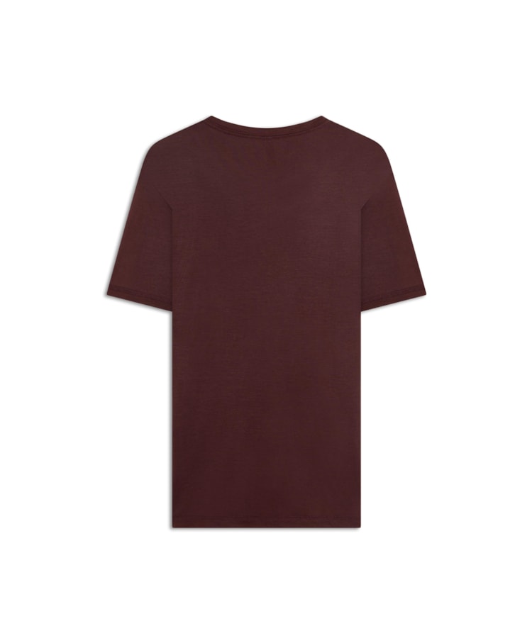 T-Shirt Rocket Modal Mc Basic Fit Bordeaux
