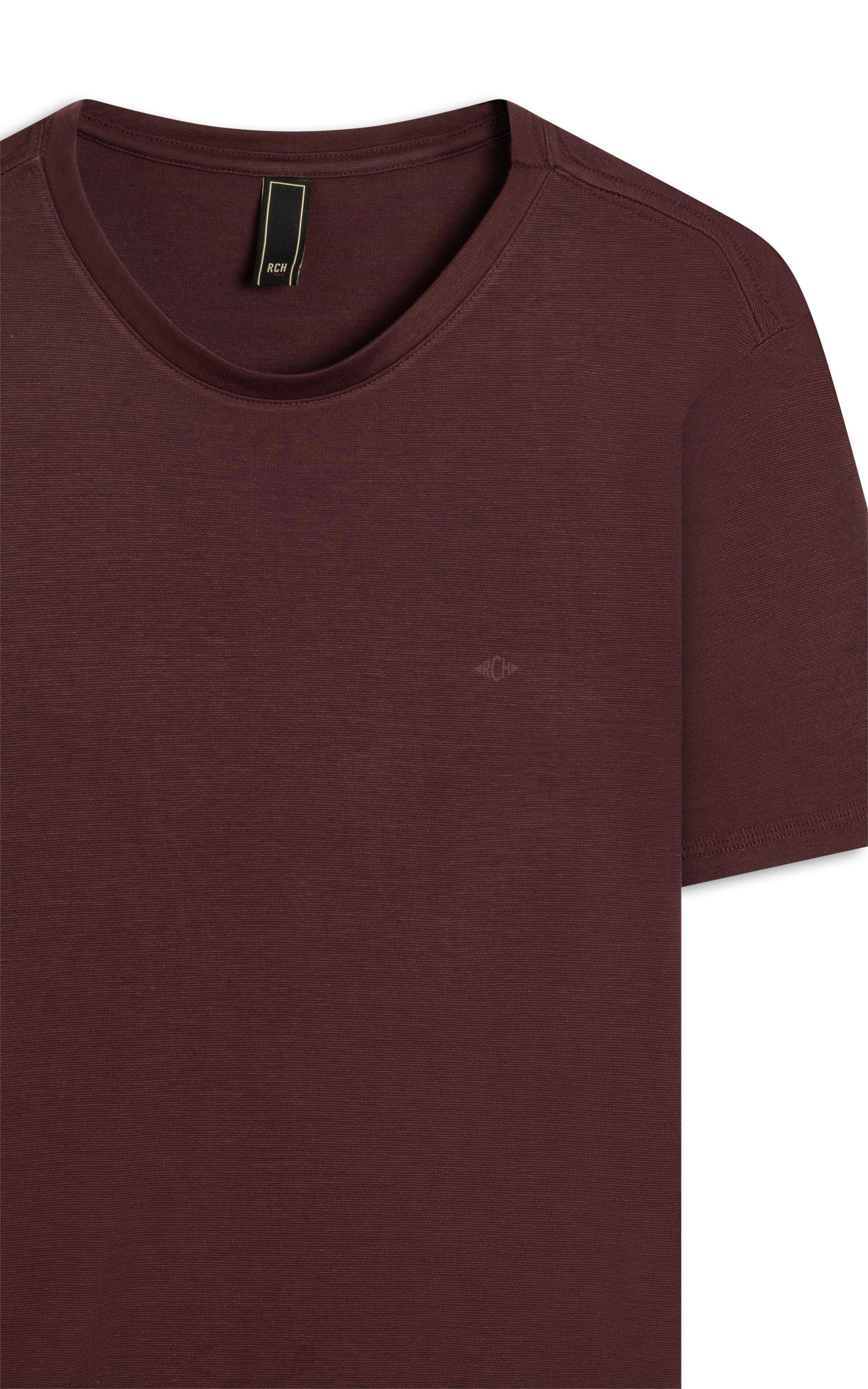 T-Shirt Rocket Modal Mc Basic Fit Bordeaux