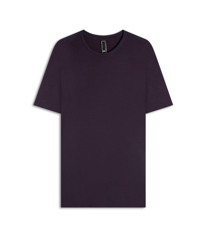 T-Shirt Rocket Modal Mc Basic Fit Dark Wine