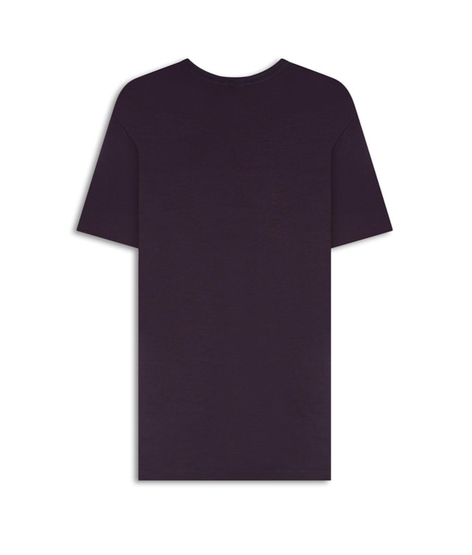T-Shirt Rocket Modal Mc Basic Fit Dark Wine